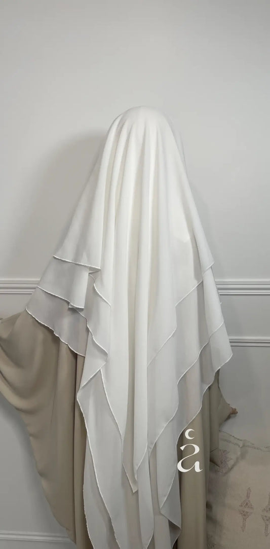 KHIMAR 3 VOILES MOUSSELINE Alniya Paris