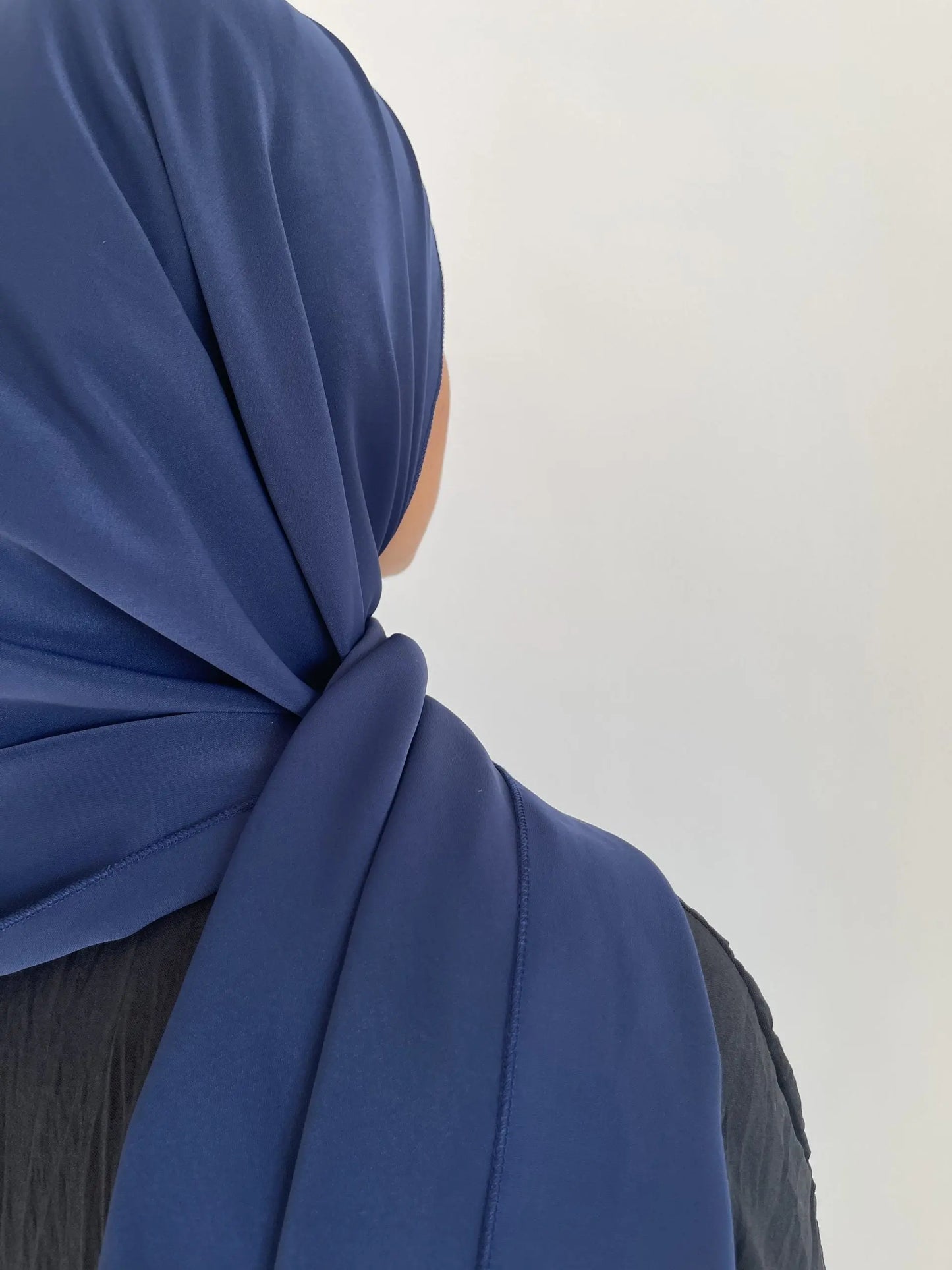 Navy blue Medina silk veil