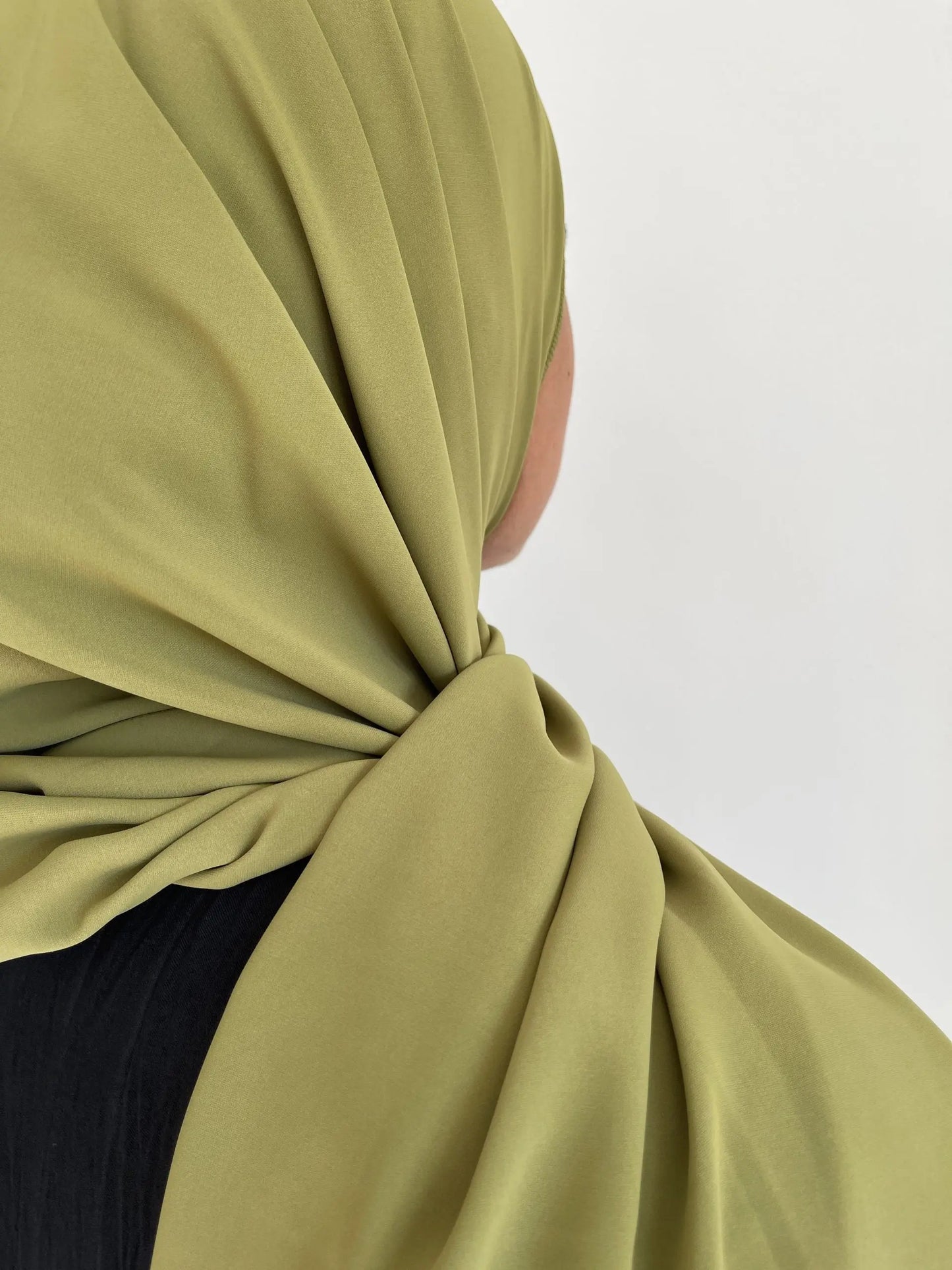 Pistachio green Medina silk veil