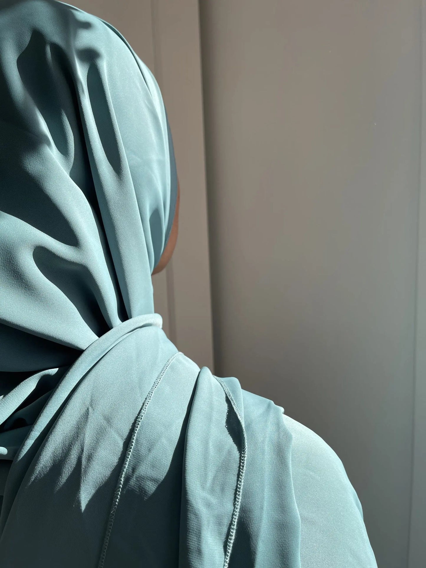 Ocean blue Medina silk veil