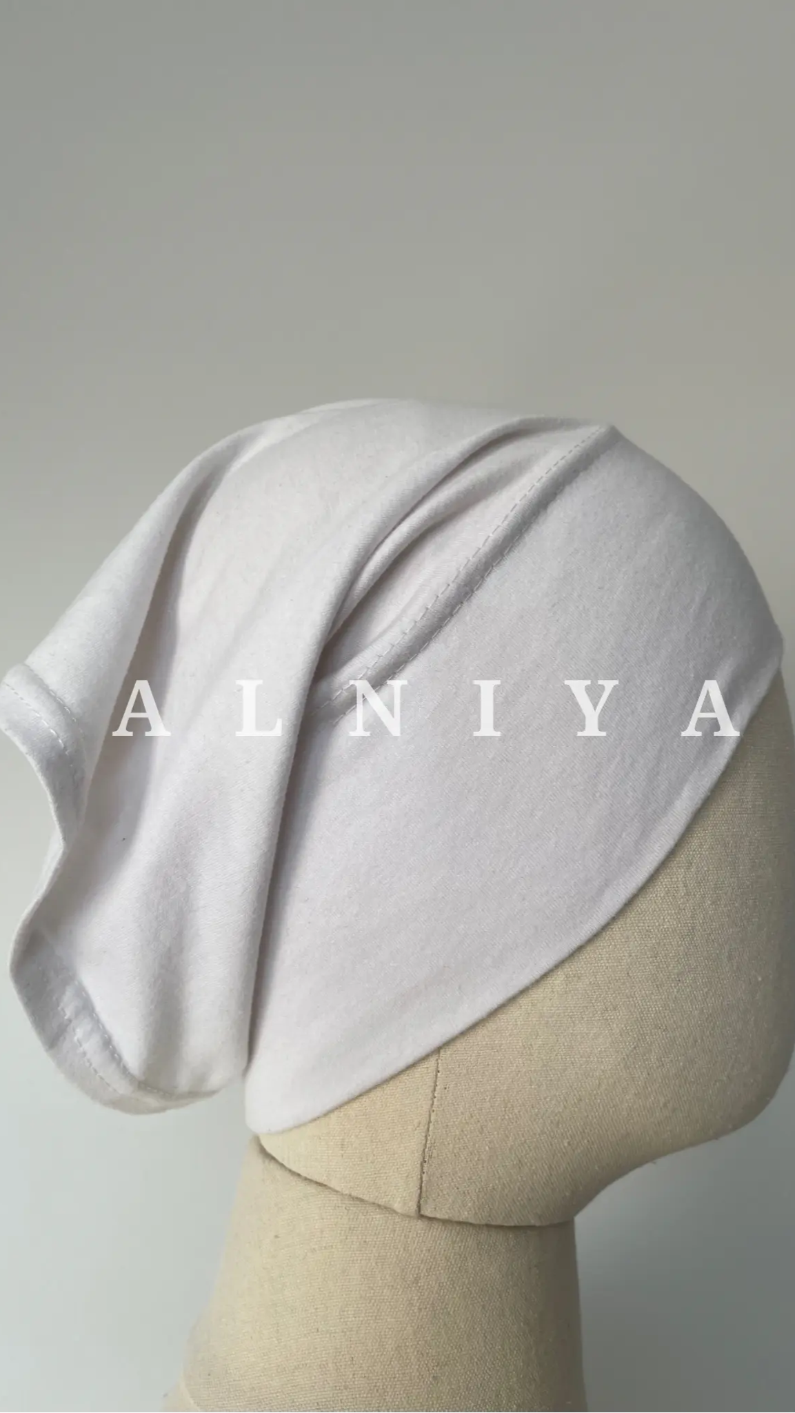 Bonnet tube blanc - Alniya Paris