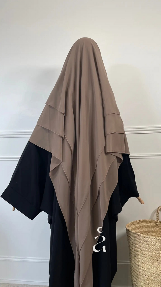 KHIMAR 3 VOILES MOUSSELINE - Alniya Paris