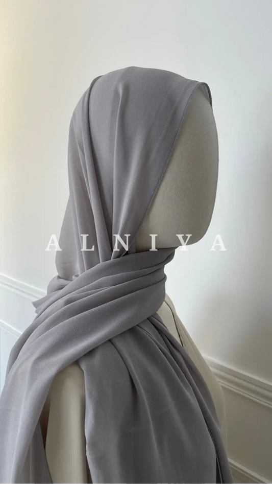 Mousseline gris - Alniya Paris