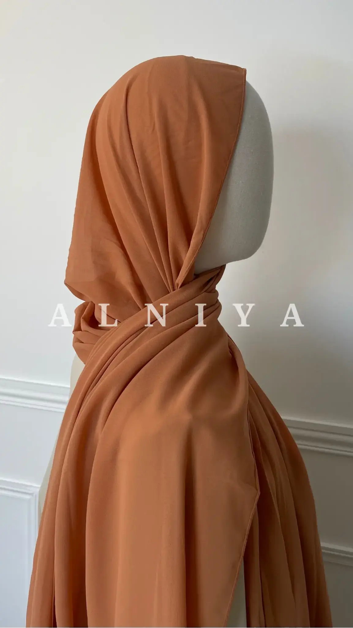 Mousseline pêche - Alniya Paris