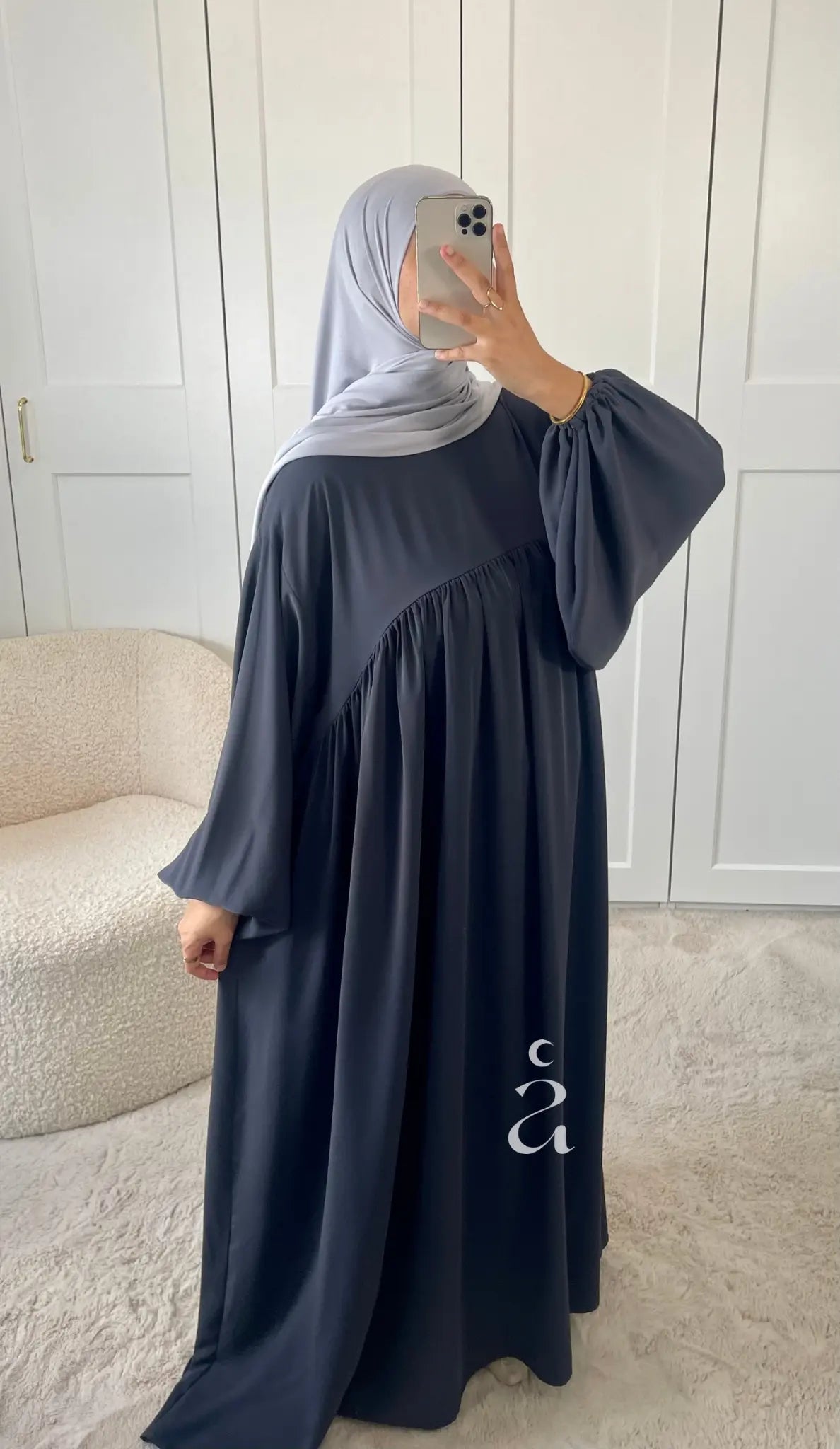 ABAYA ESMA SOIE DE MEDINE Alniya Paris