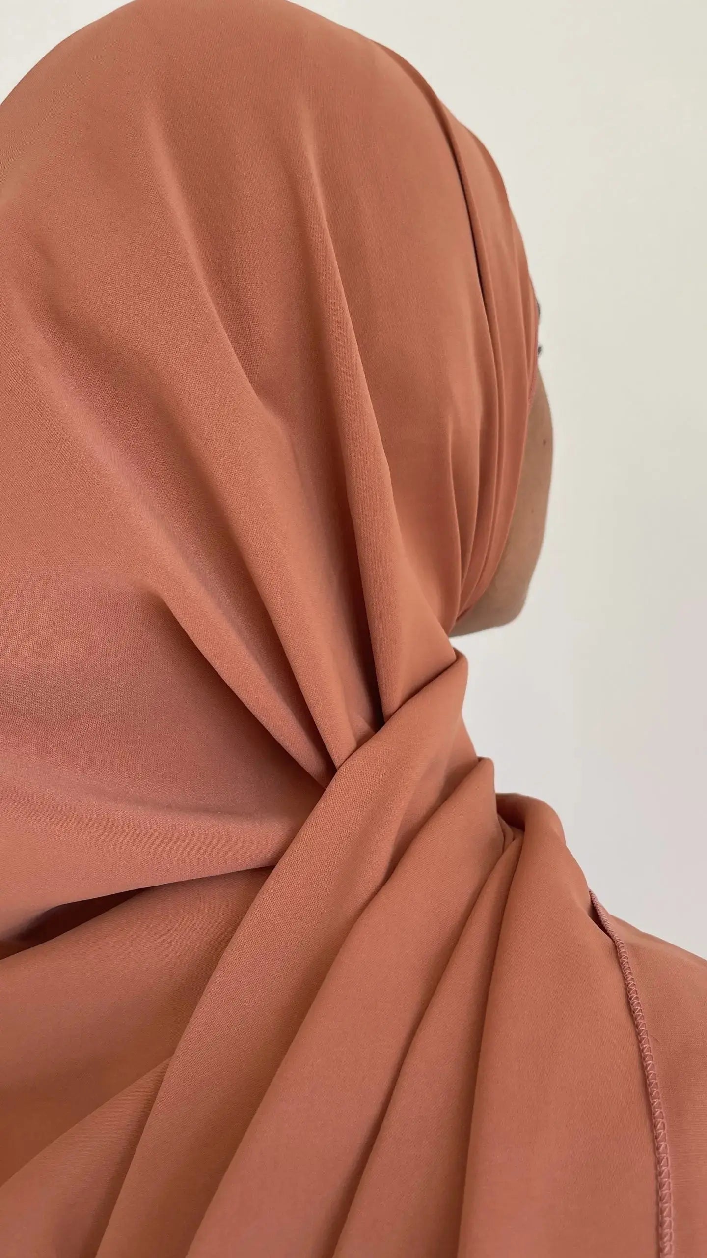 Voile Soie de Médine pêche - Alniya Paris