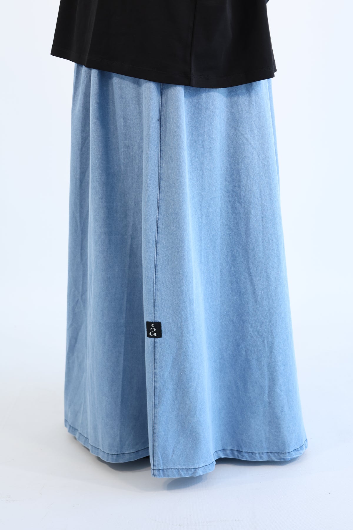 JUPE DENIM COTON