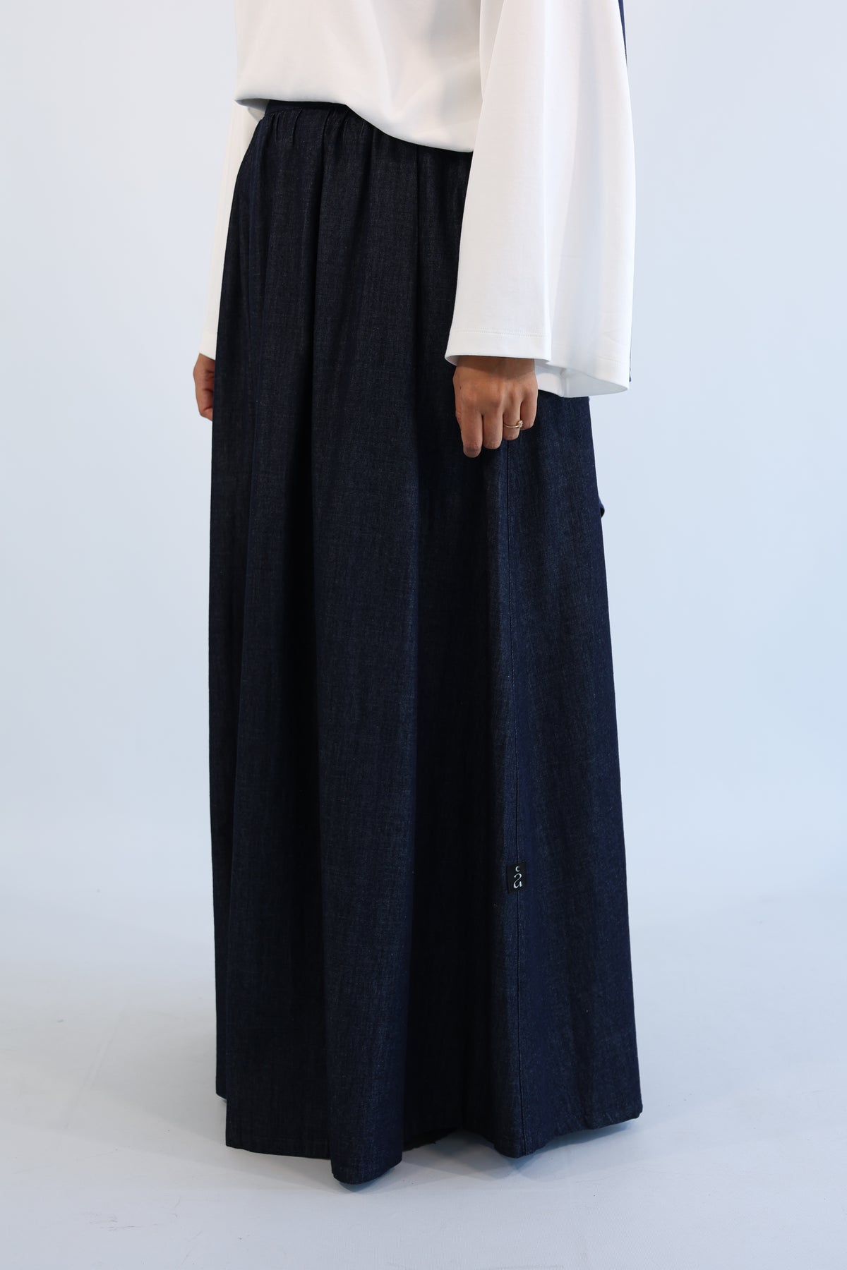 JUPE DENIM COTON