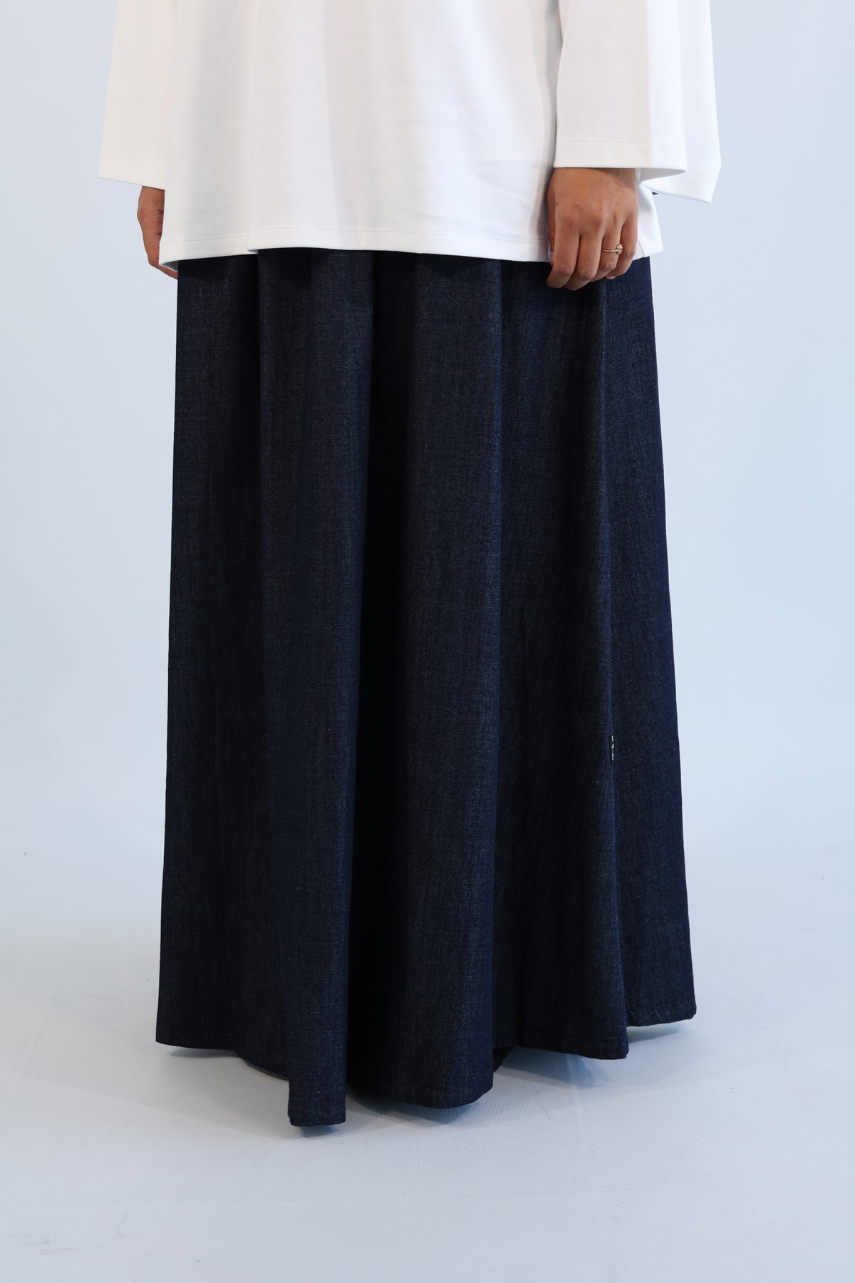 JUPE DENIM COTON