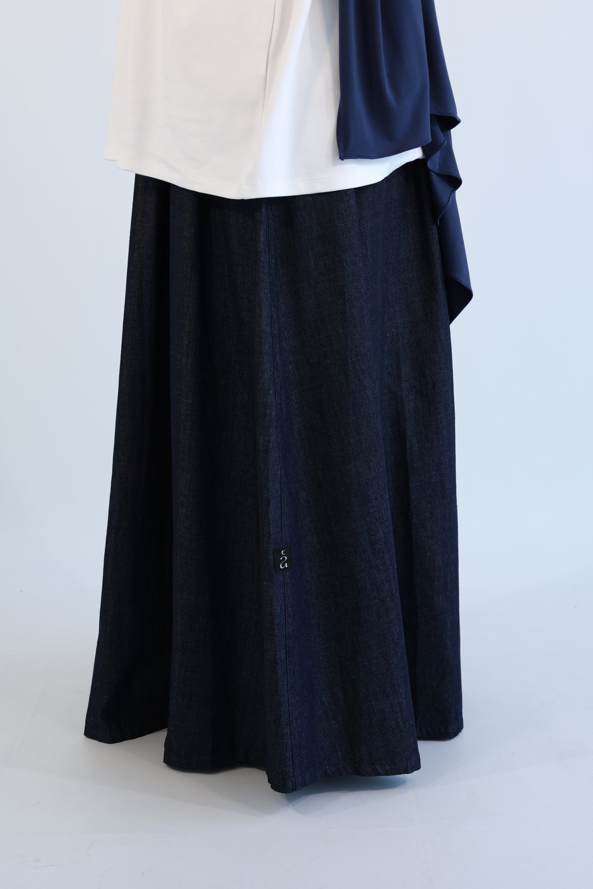 JUPE DENIM COTON