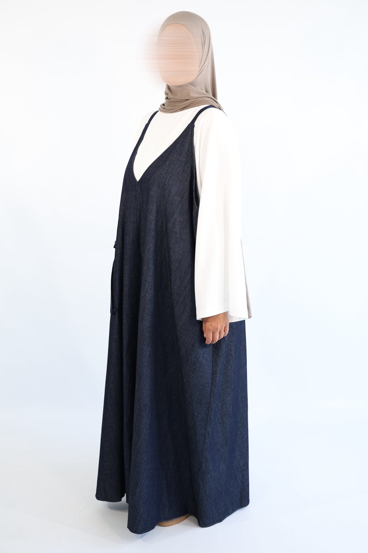 ROBE SALOPETTE DENIM COTON