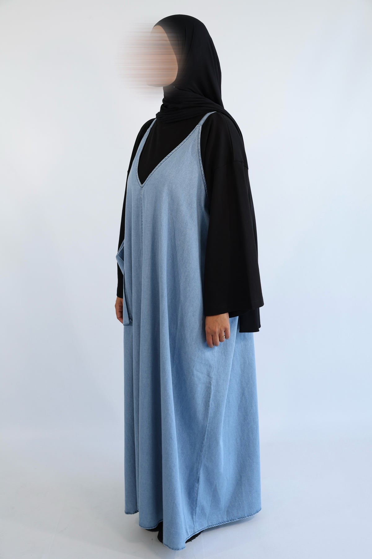 ROBE SALOPETTE DENIM COTON