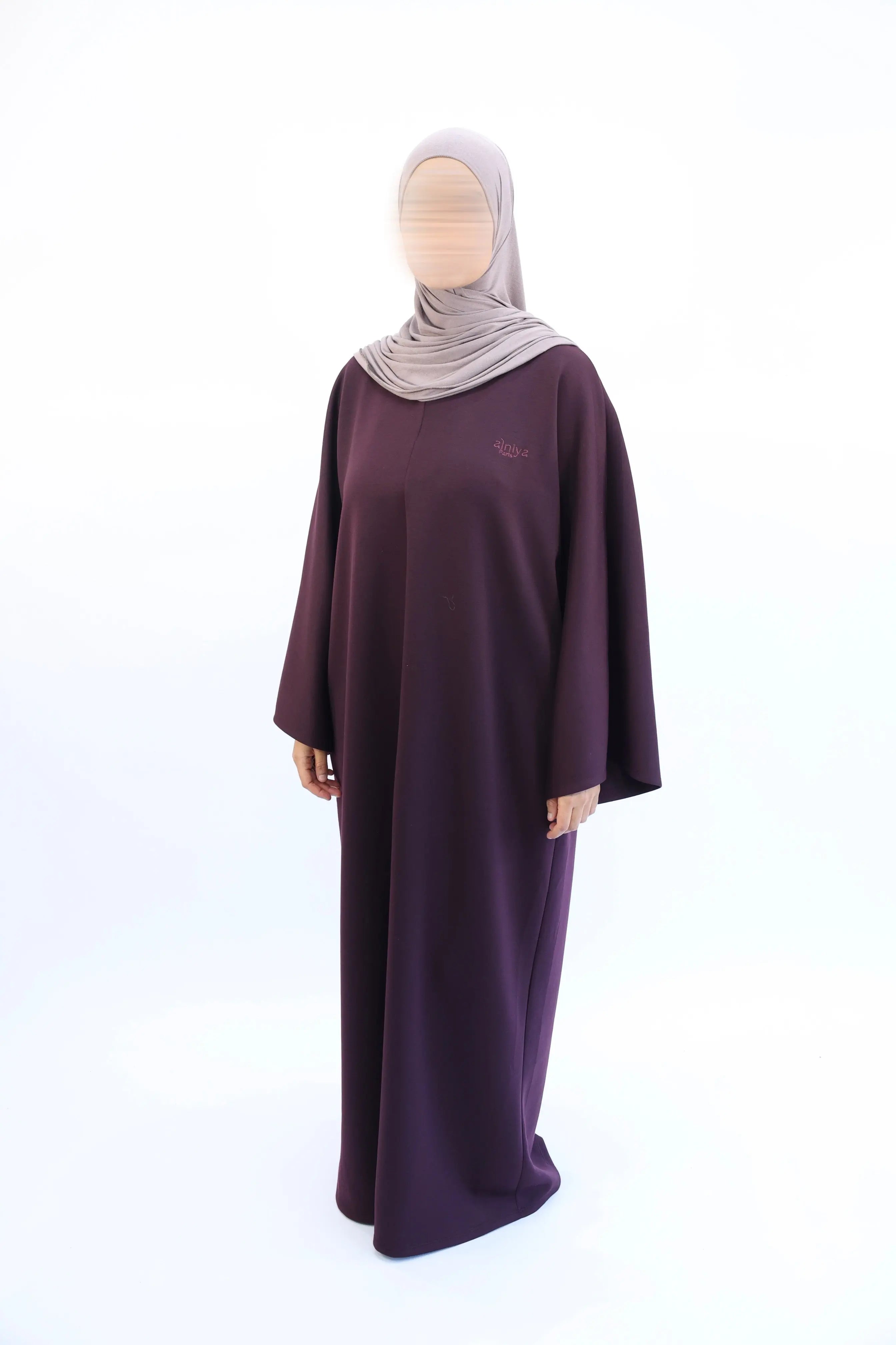 ROBE JOGGING OVERSIZE - SHAÏMA Prune / Taille 3