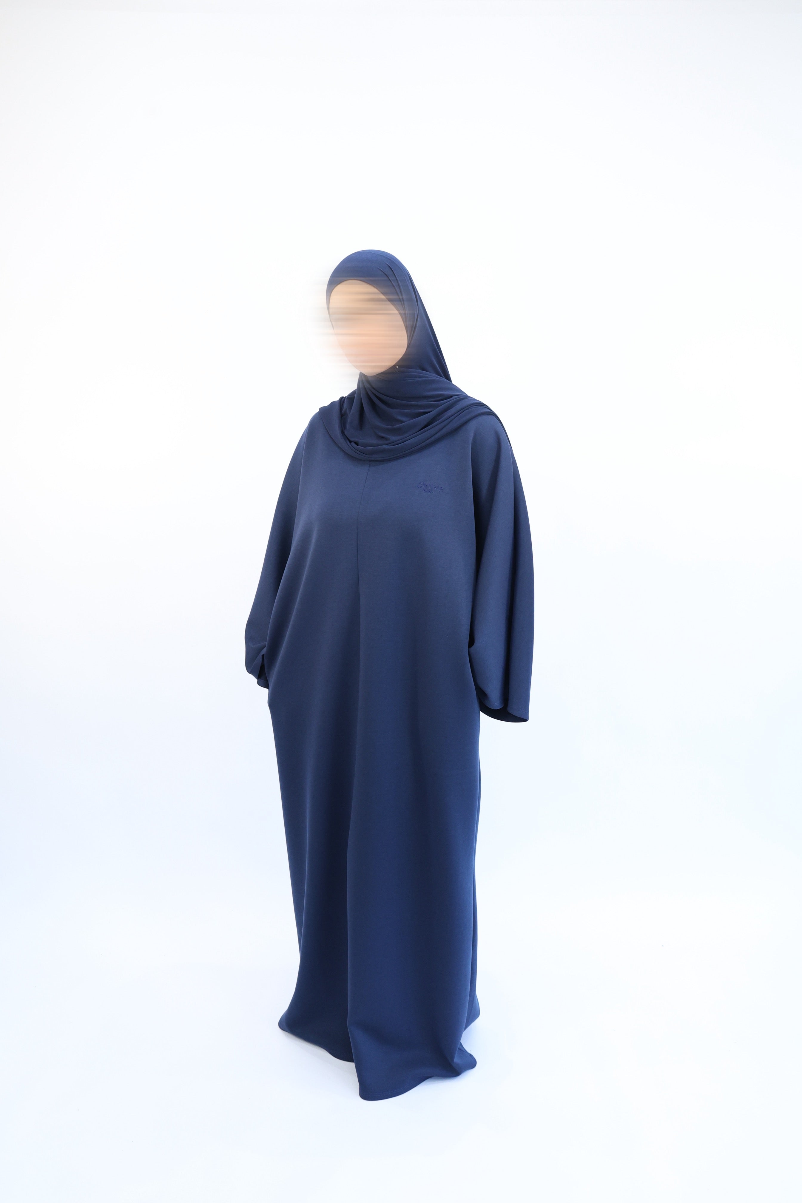 ROBE JOGGING OVERSIZE - SHAÏMA Bleu nuit / Taille 3