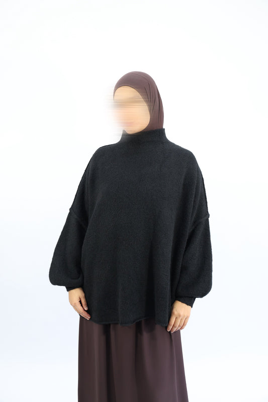 PULL LAINE OVERSIZE - LAYAL Noir