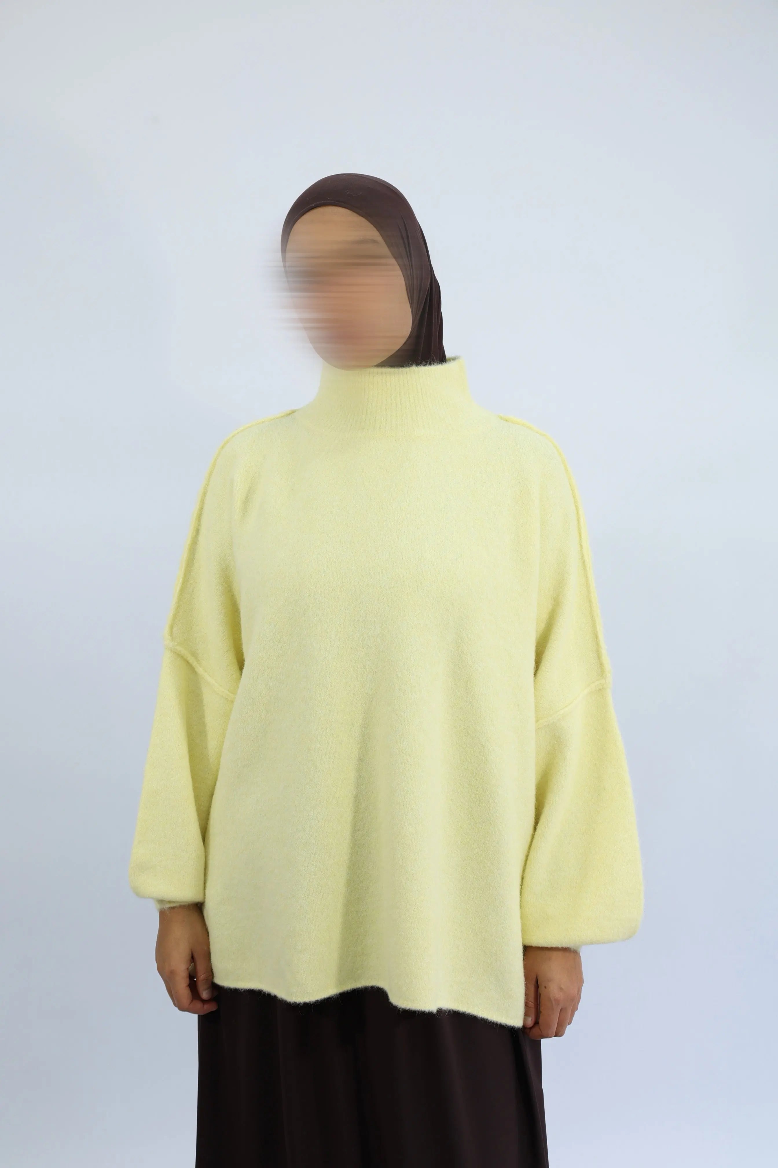 PULL LAINE OVERSIZE - LAYAL Jaune