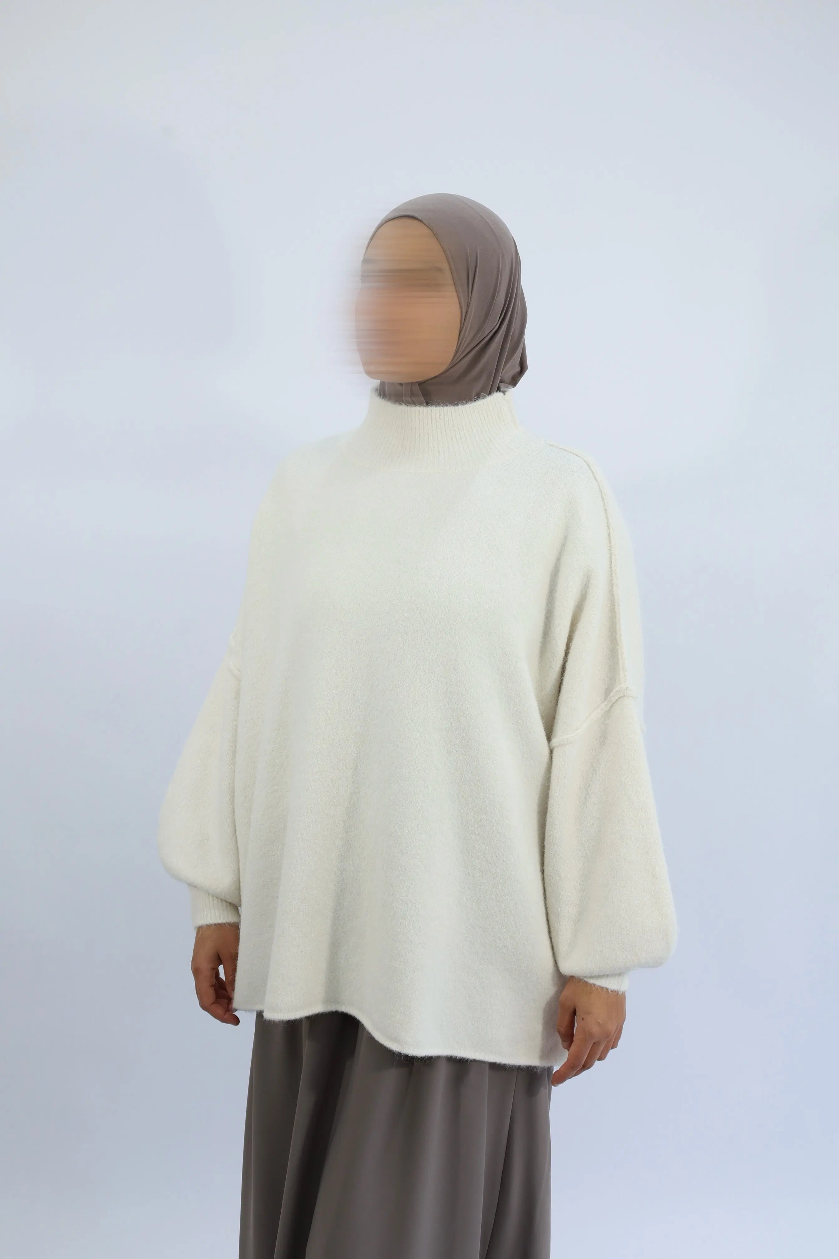 PULL LAINE OVERSIZE - LAYAL Crème