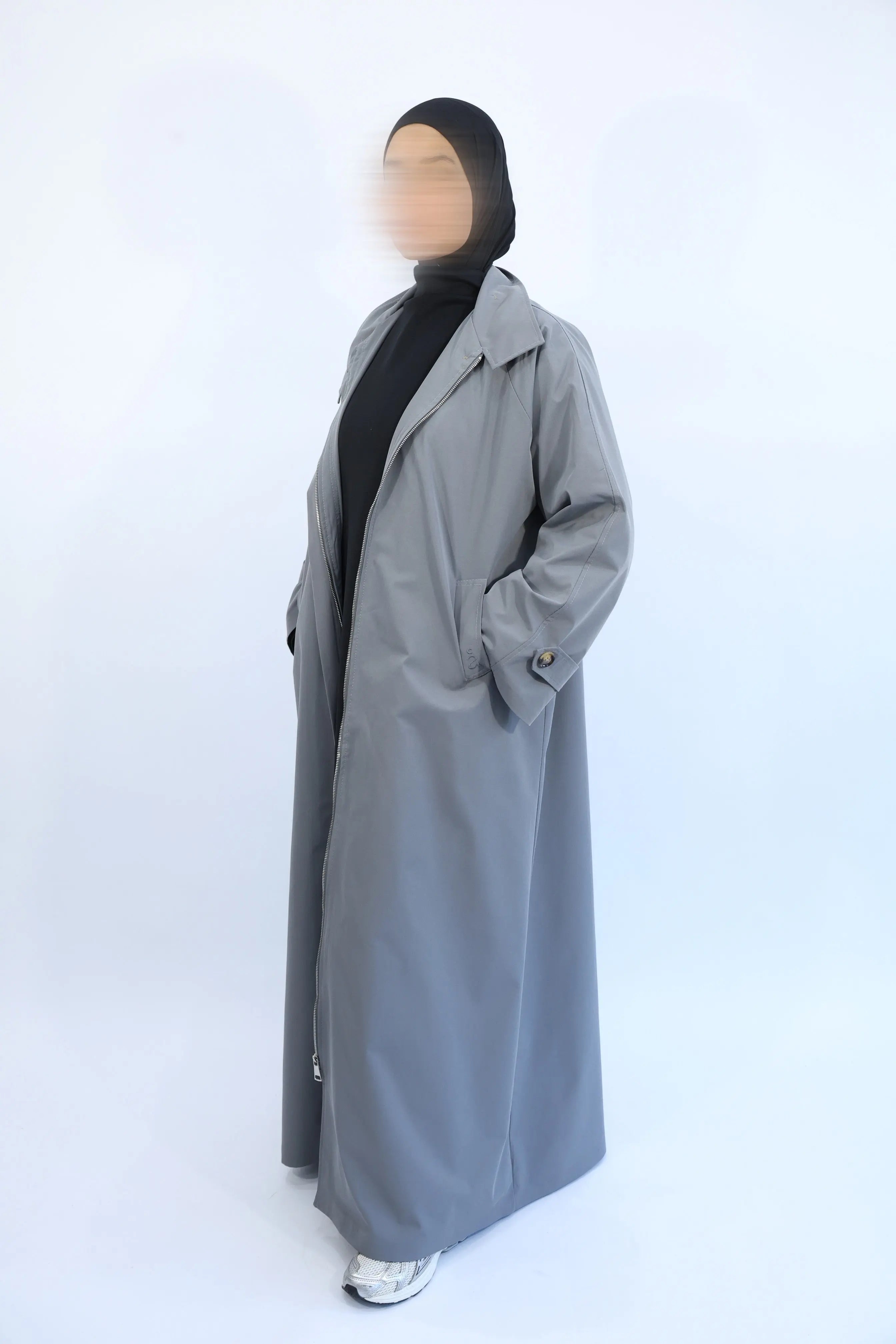 TRENCH LONG Gris / Taille 2