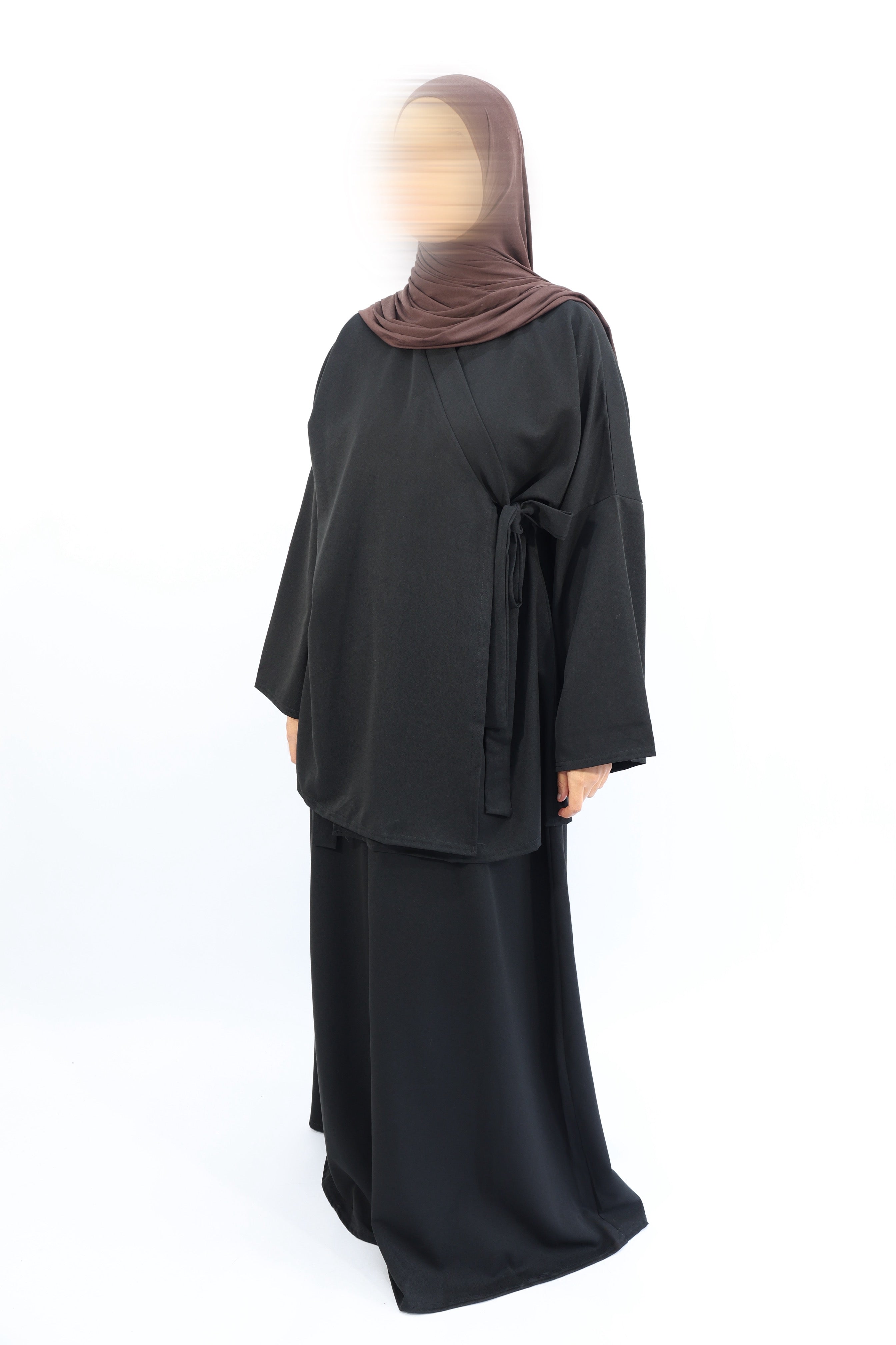 ENSEMBLE KIMONO Wrap & Jupe - NEJMA Noir