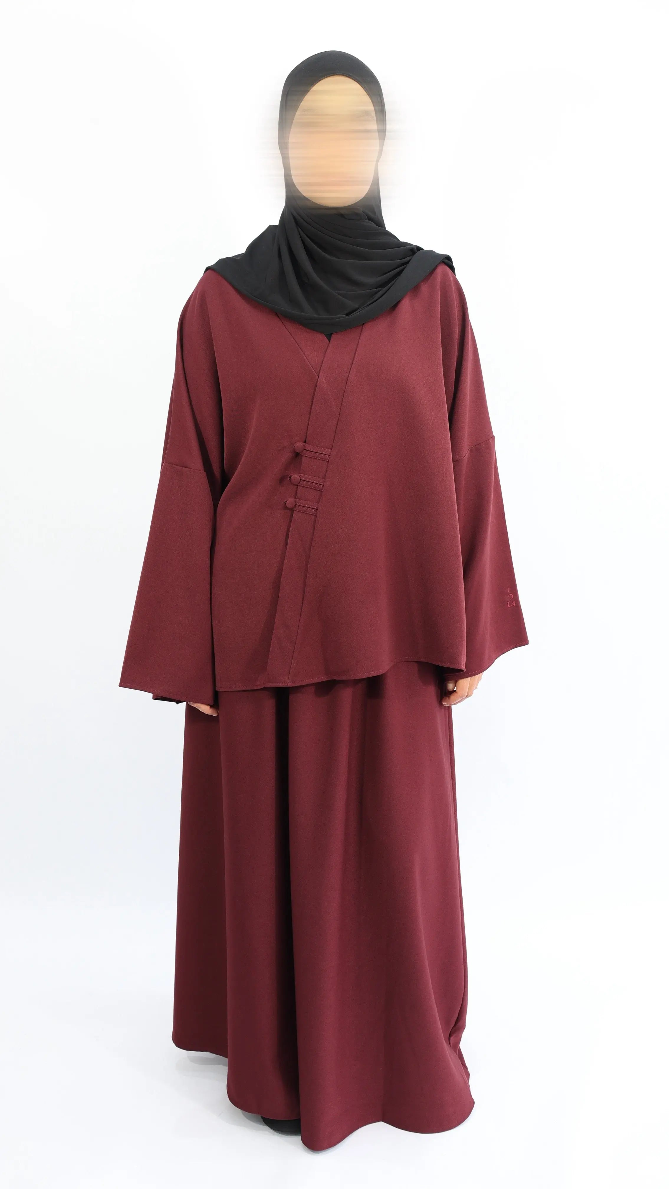 ENSEMBLE JUPE JAPONAIS Bordeaux / L/XL