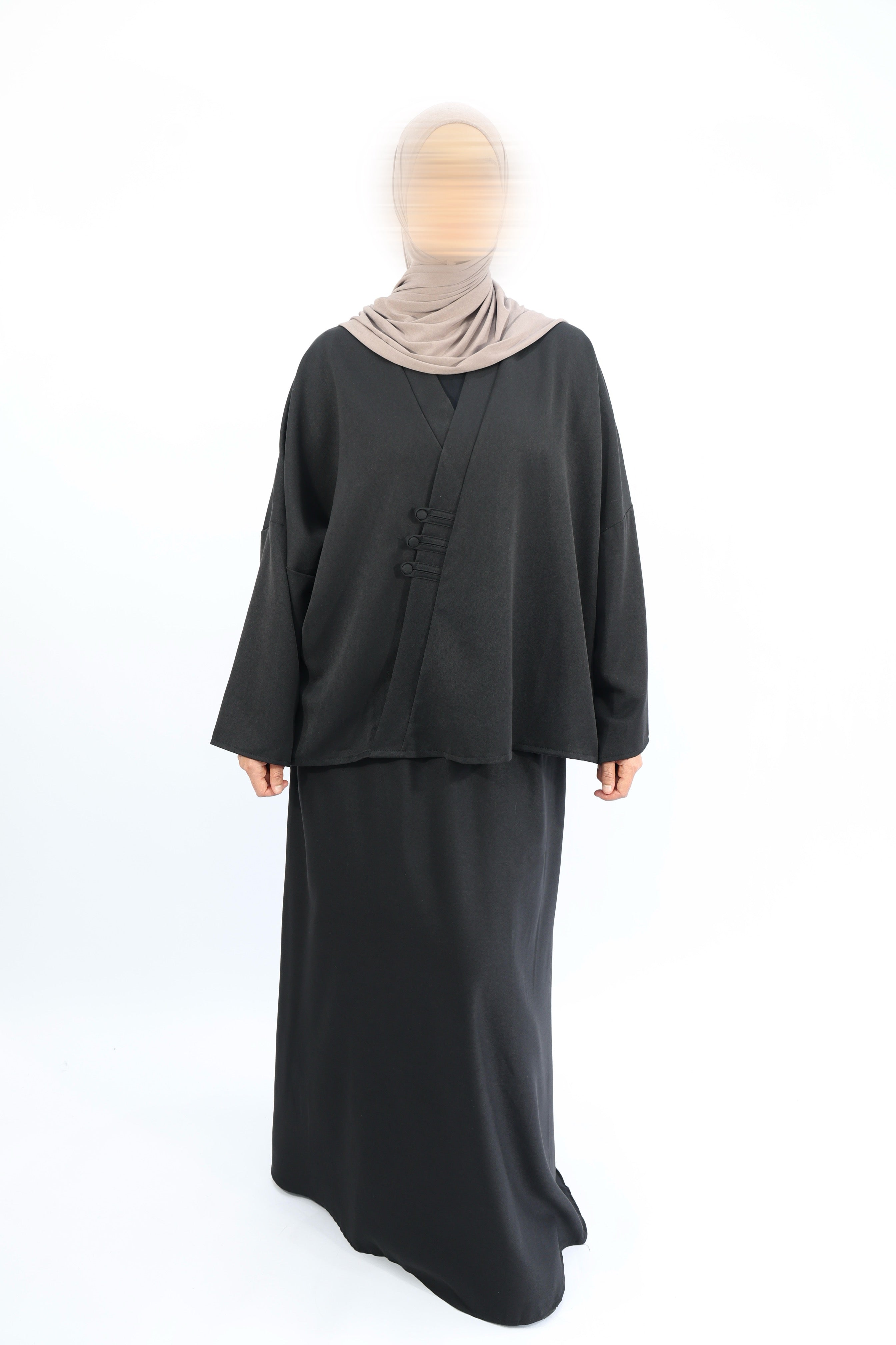 ENSEMBLE TUNIQUE JUPE JAPONAIS Noir / L/XL