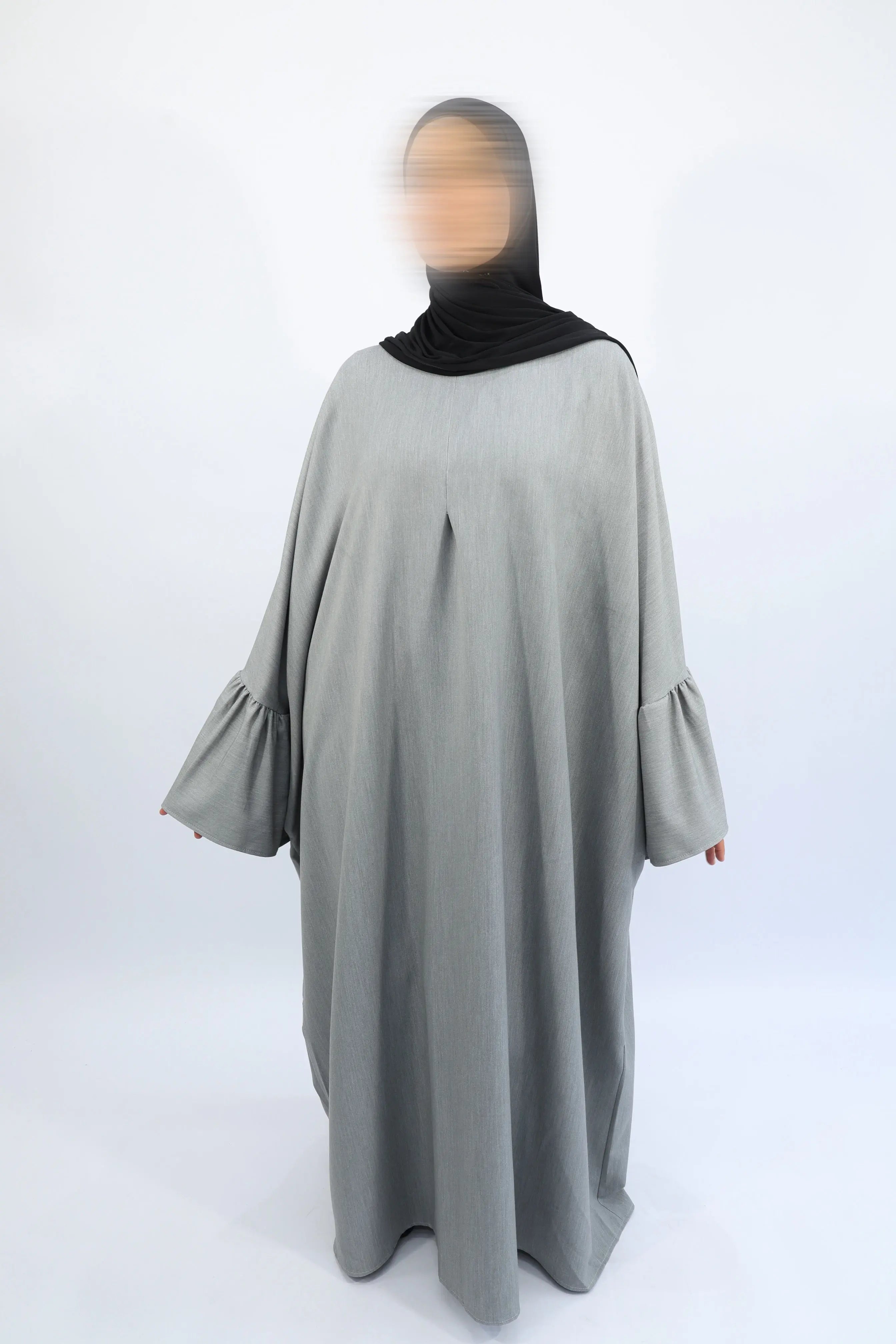 ABAYA ALLAITEMENT - NOURA Gris clair / Taille 3