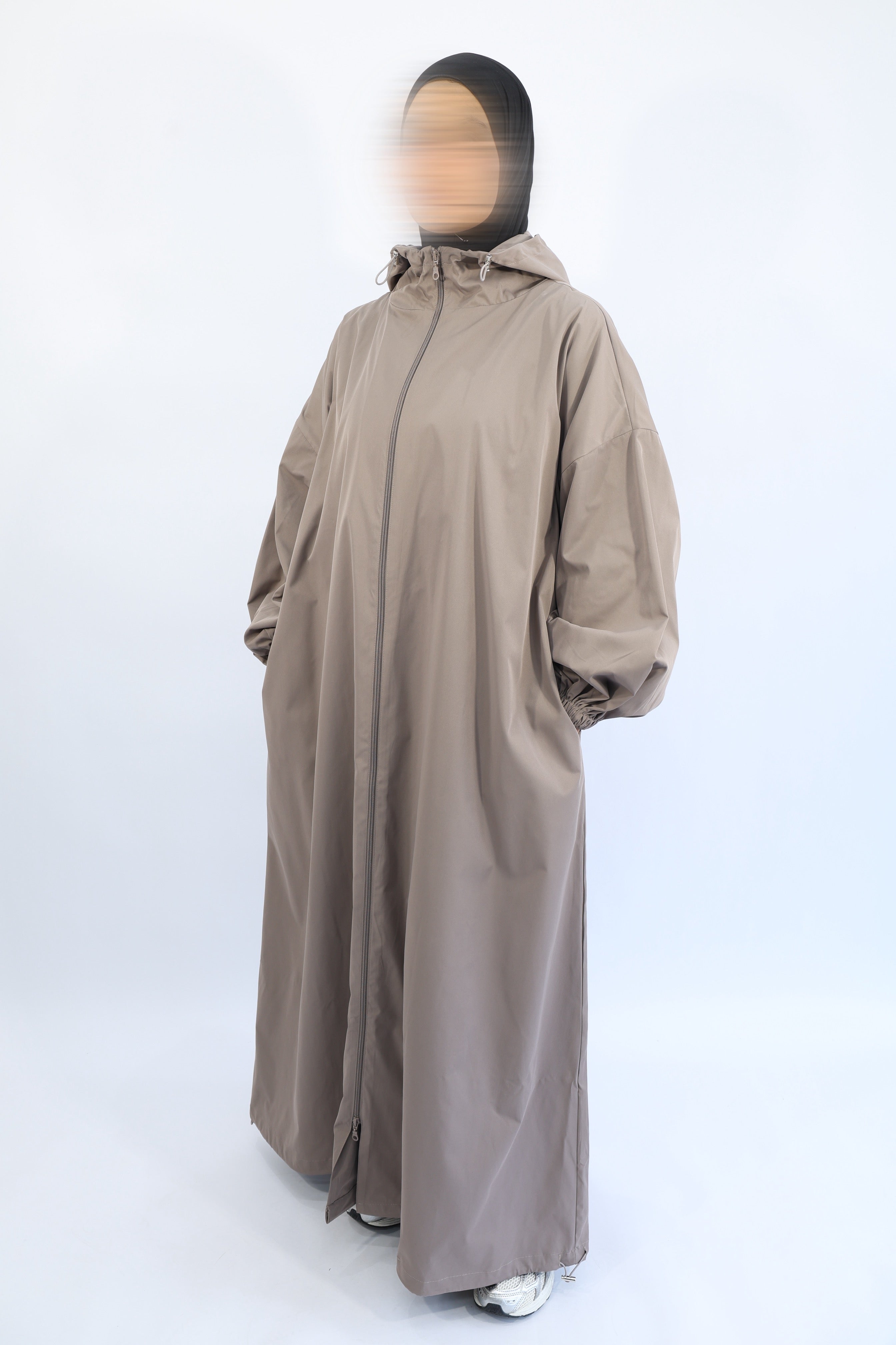 VESTE LONGUE 100% IMPERMÉABLE - MAYSSA Taupe / Taille 3
