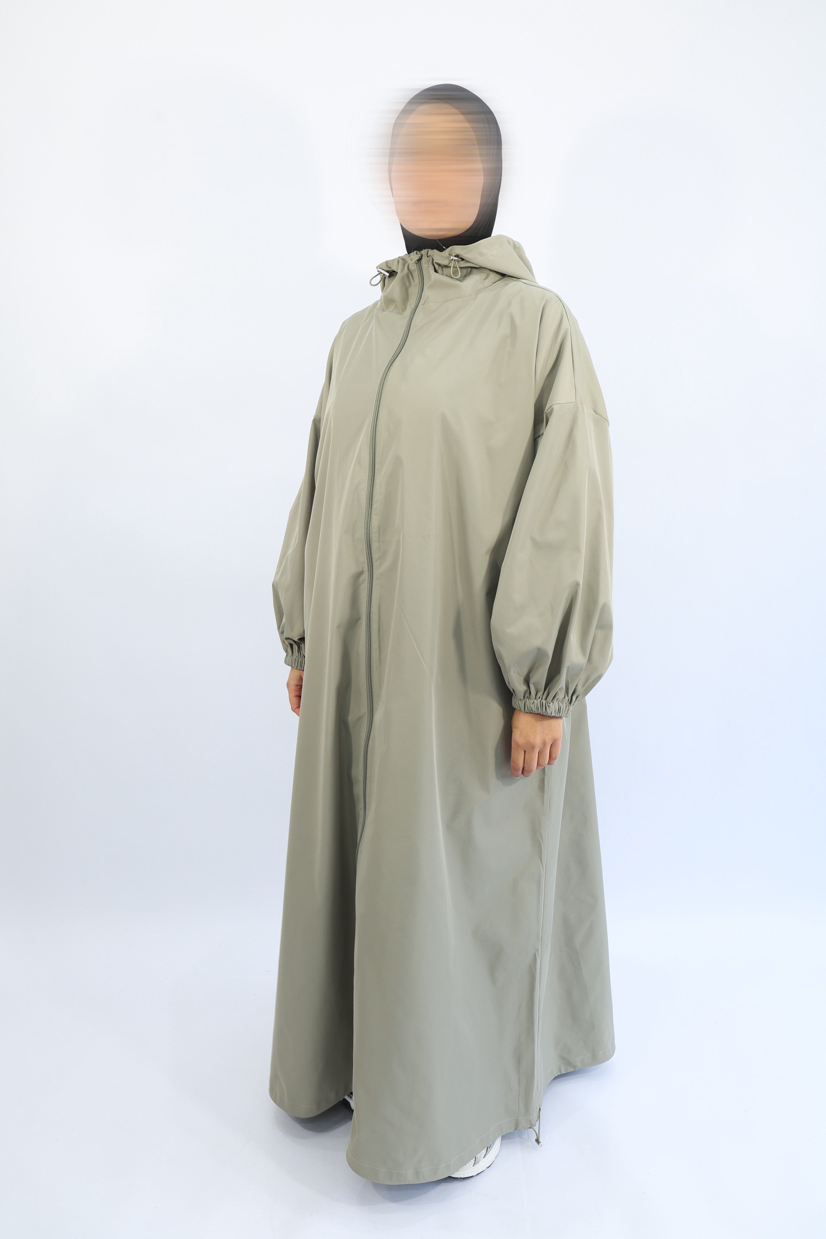 VESTE LONGUE 100% IMPERMÉABLE - MAYSSA Olive / Taille 3
