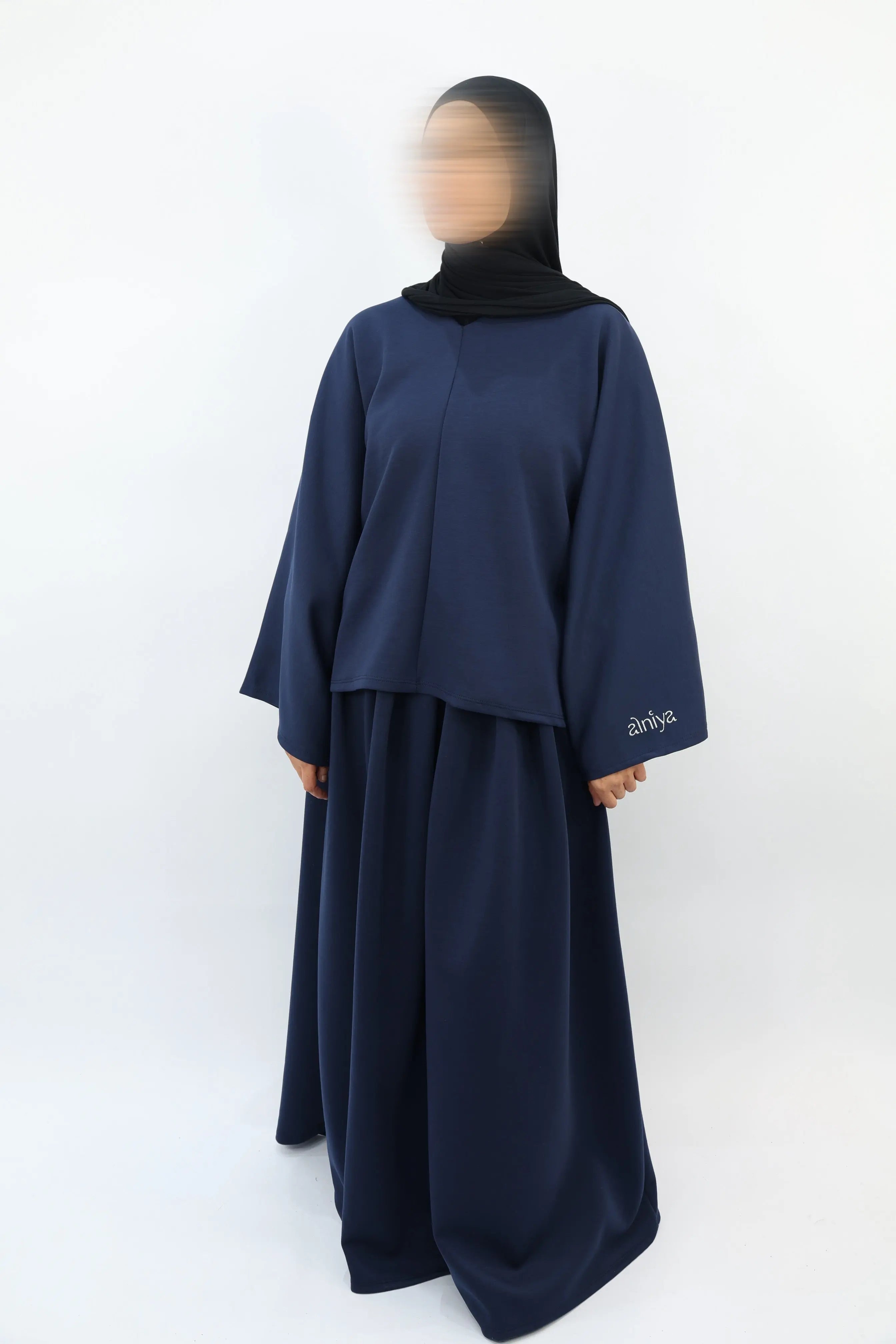 ENSEMBLE OVERSIZE - SAMIRA Bleu nuit / Taille 2