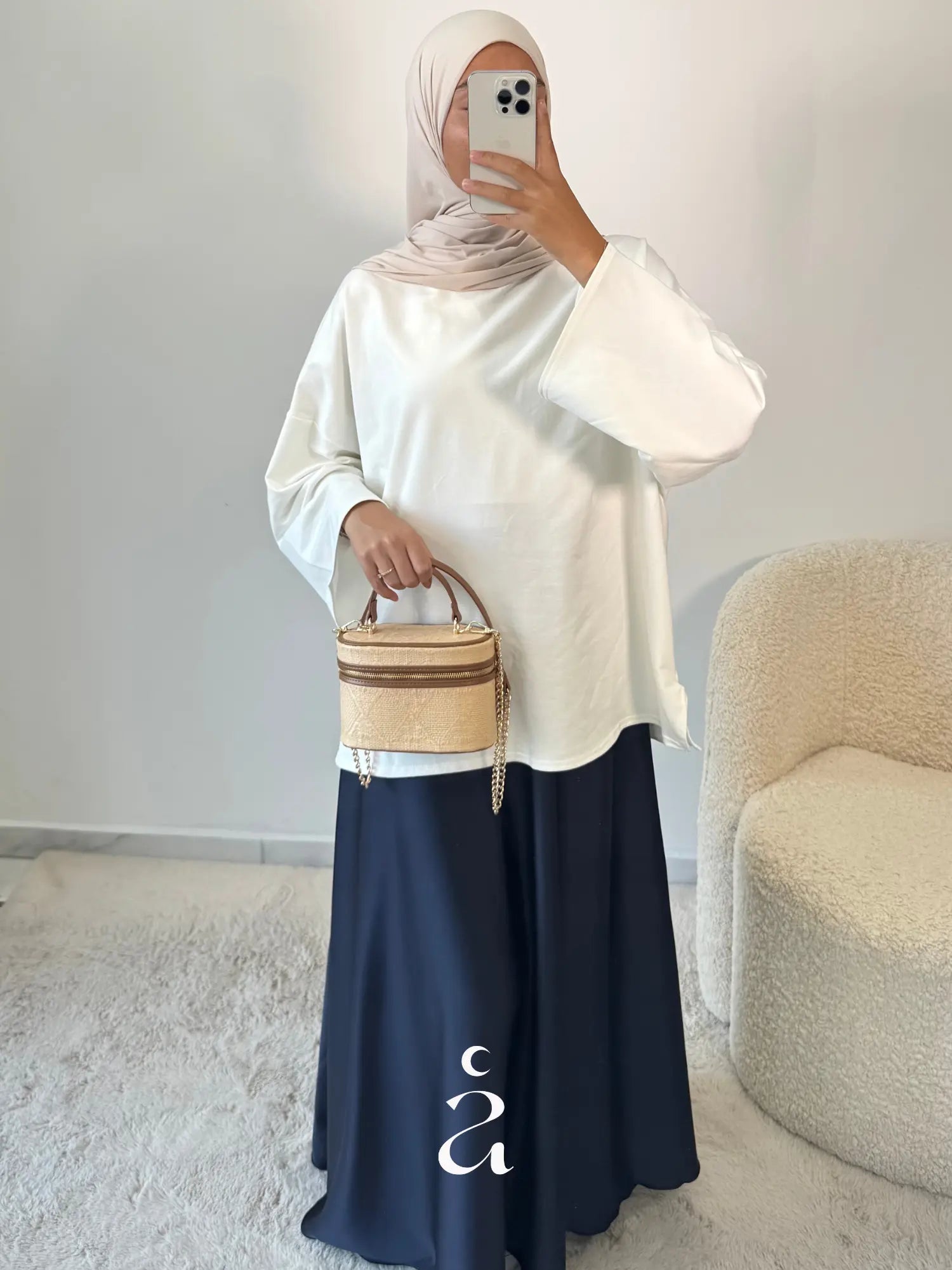 JUPE SATINÉE Alniya Paris