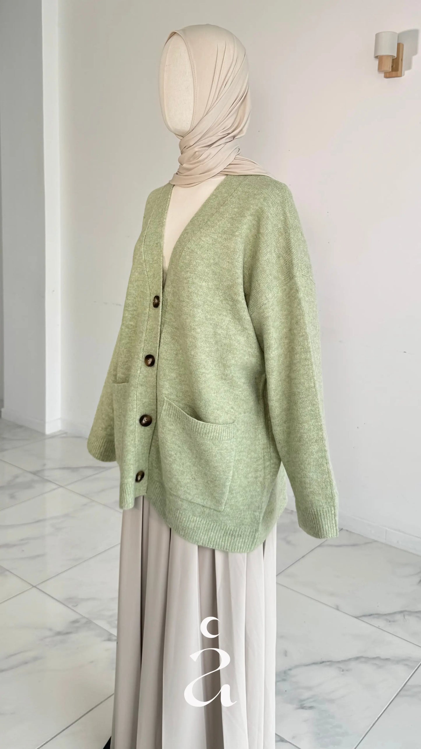 Cardigan laine boutonière - Jannah