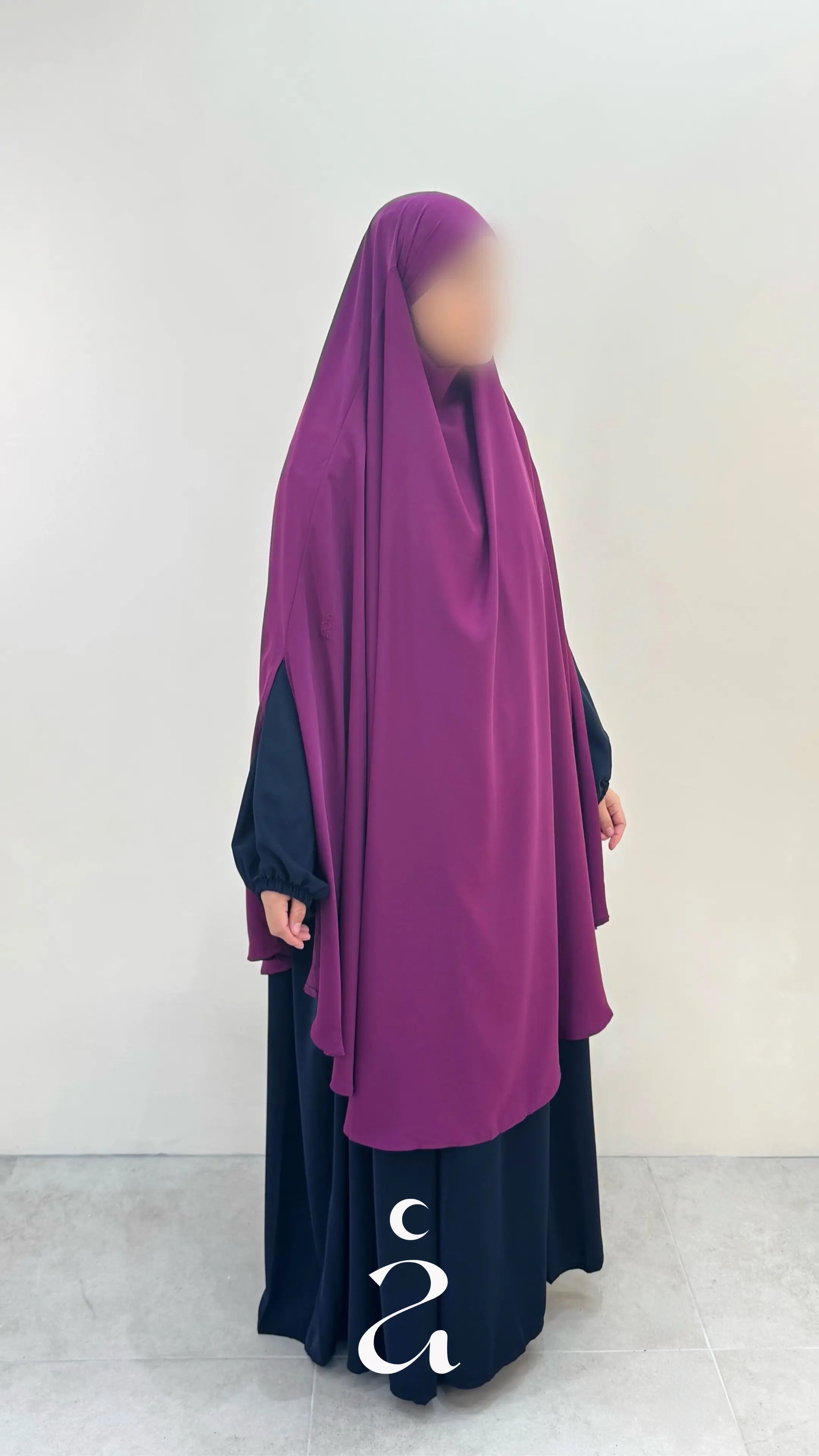 KHIMAR MEDINE - MAXI FENTE signature Fushia
