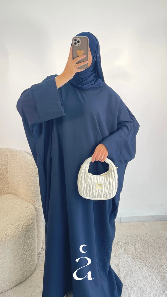 ABAYA YÜSRA - SIGNATURE  Bleu marine / Taille 3