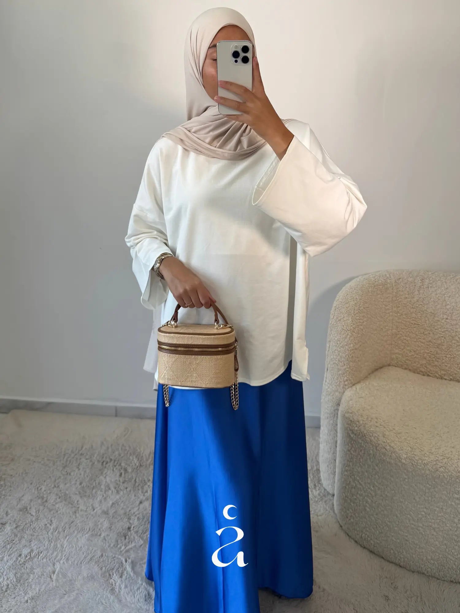 JUPE SATINÉE Alniya Paris