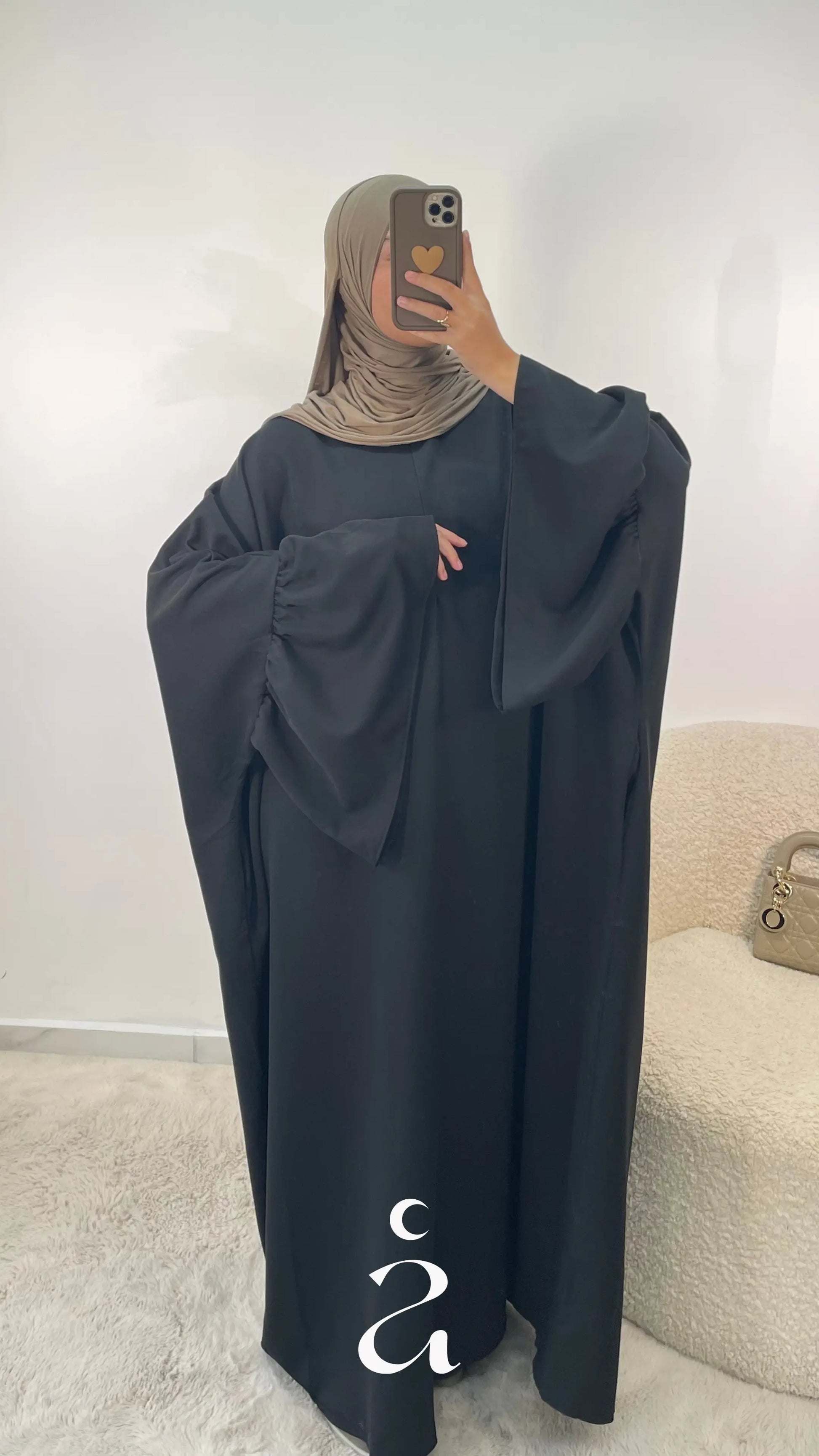 ABAYA FARASHA NOURA - SIGNATURE  Noir / Taille 3