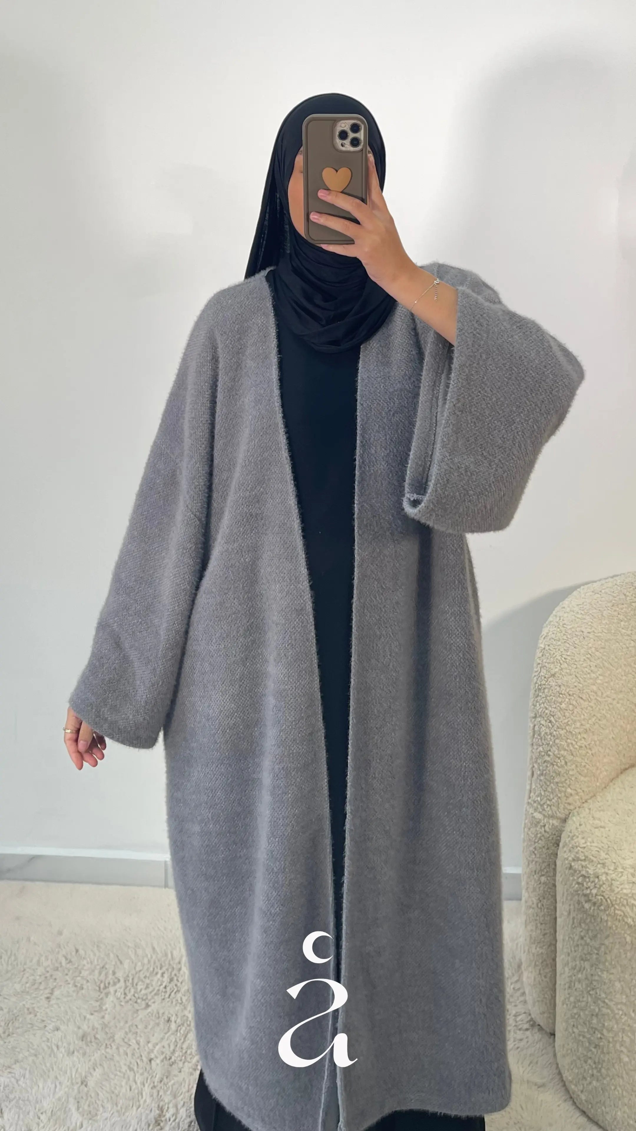 KIMONO SOHANE Gris foncé