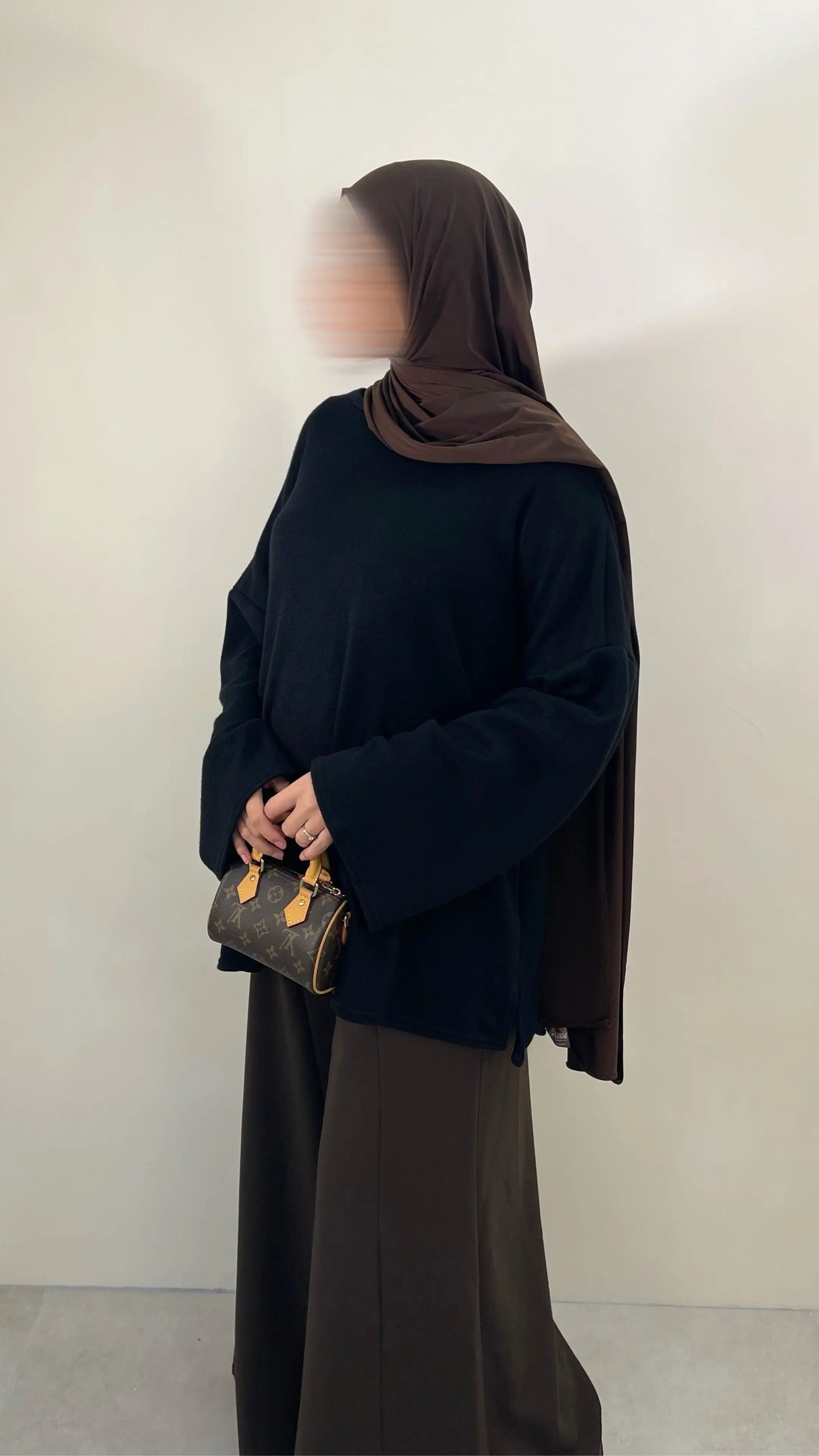 PANTALON OVERSIZE PATTES D’ÉLÉPHANT - LAYLA Marron foncé / L