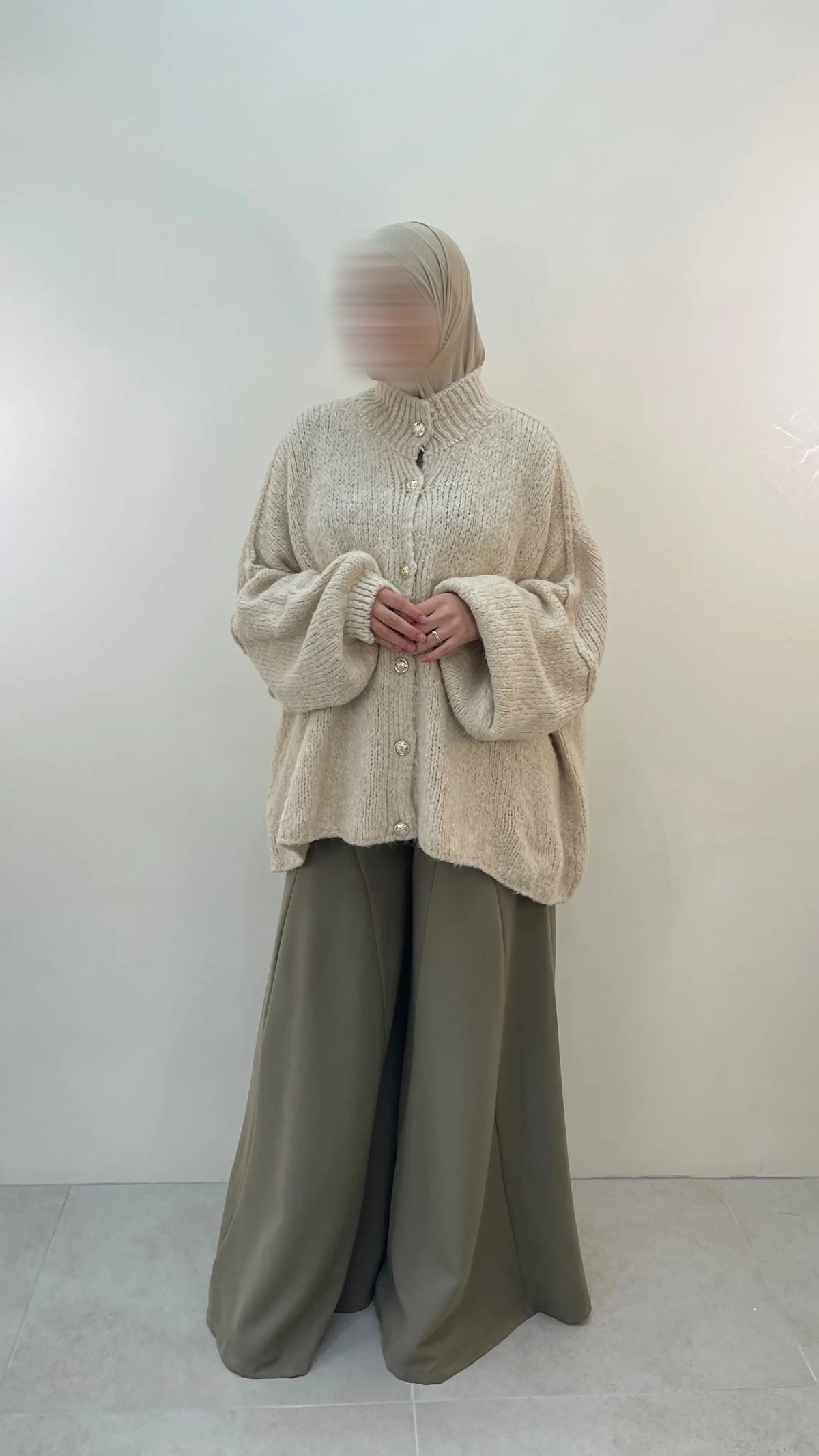 PANTALON OVERSIZE PATTES D’ÉLÉPHANT - LAYLA Taupe / M