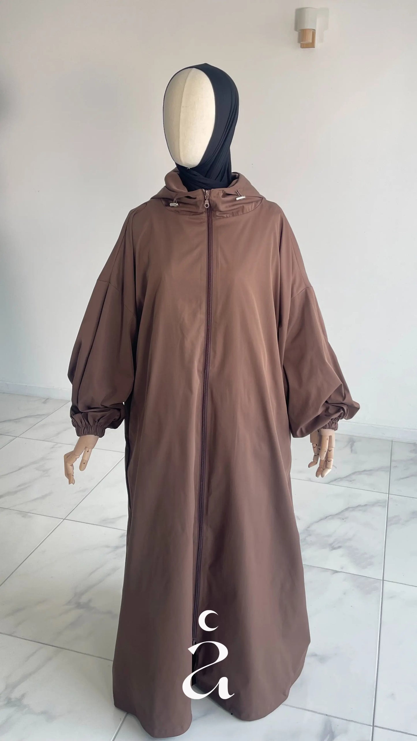 Parka long 100% Imperméable Mayssa - Alniya Marron / Taille 3