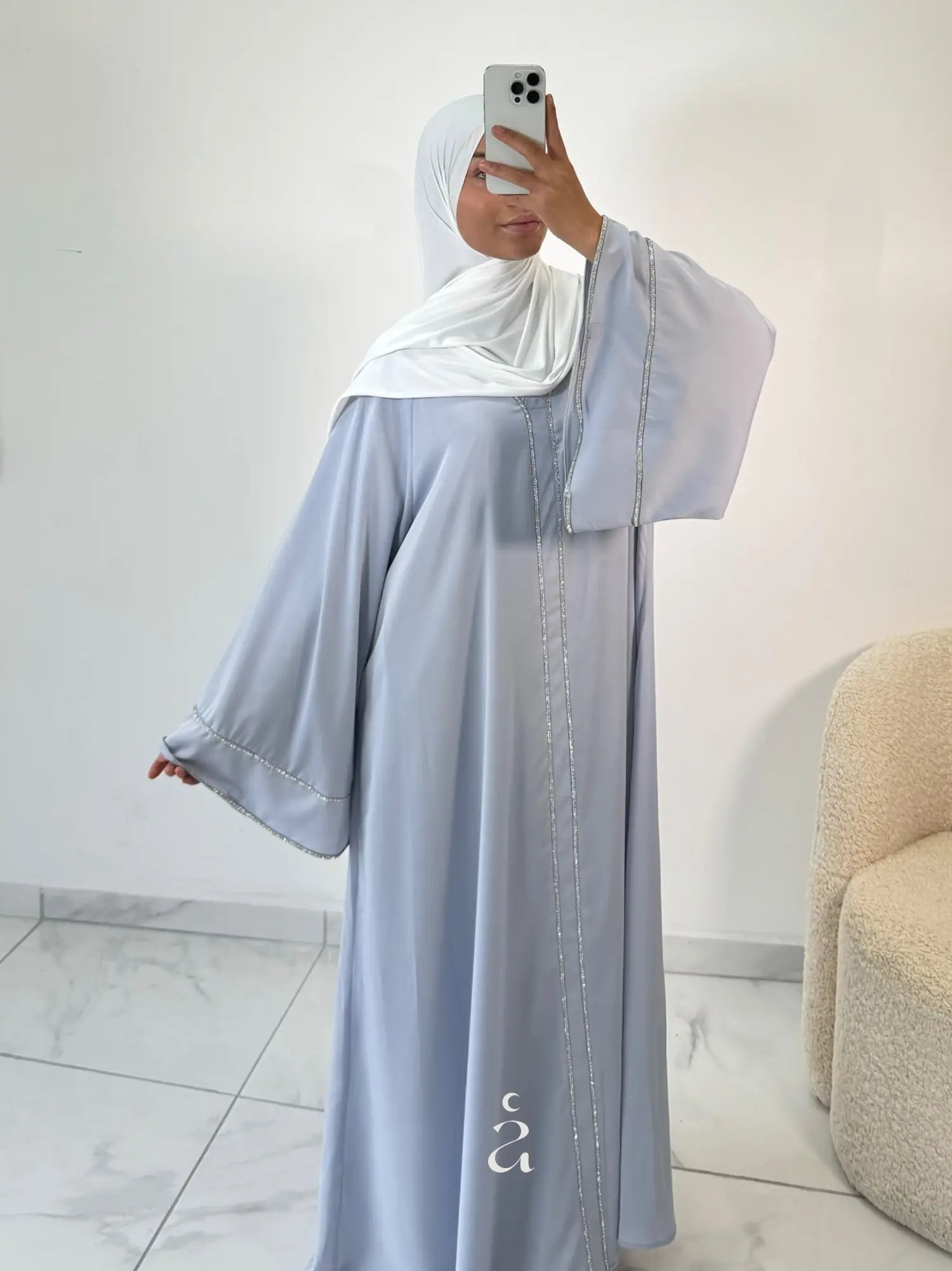 ABAYA À STRASS Alniya Paris