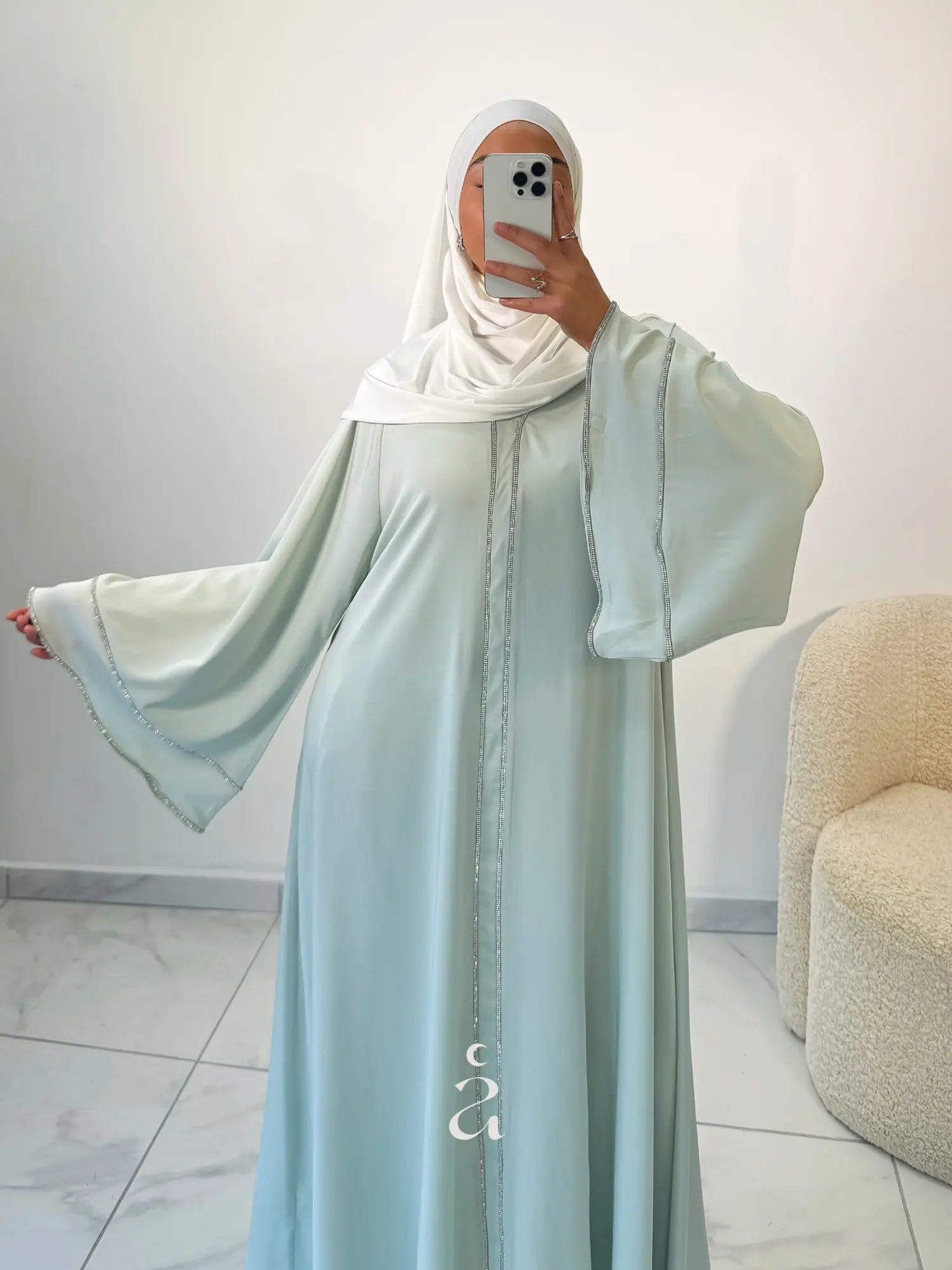 ABAYA À STRASS Alniya Paris