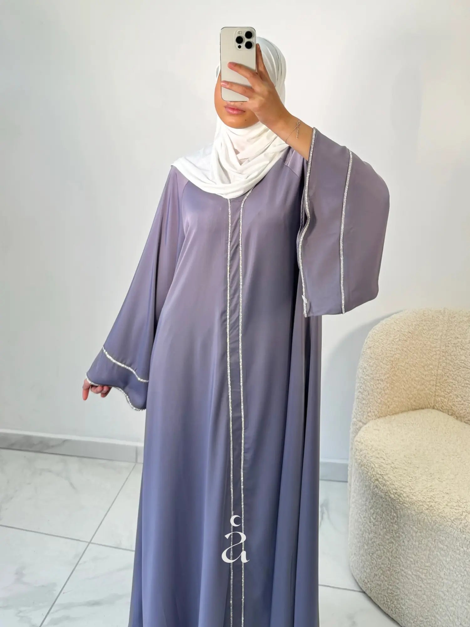 ABAYA À STRASS Alniya Paris