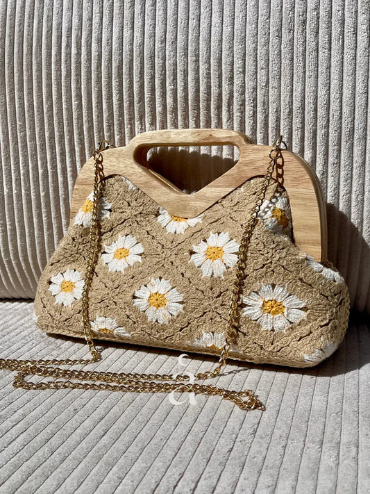 SAC MARGUERITE BEIGE - Alniya Paris