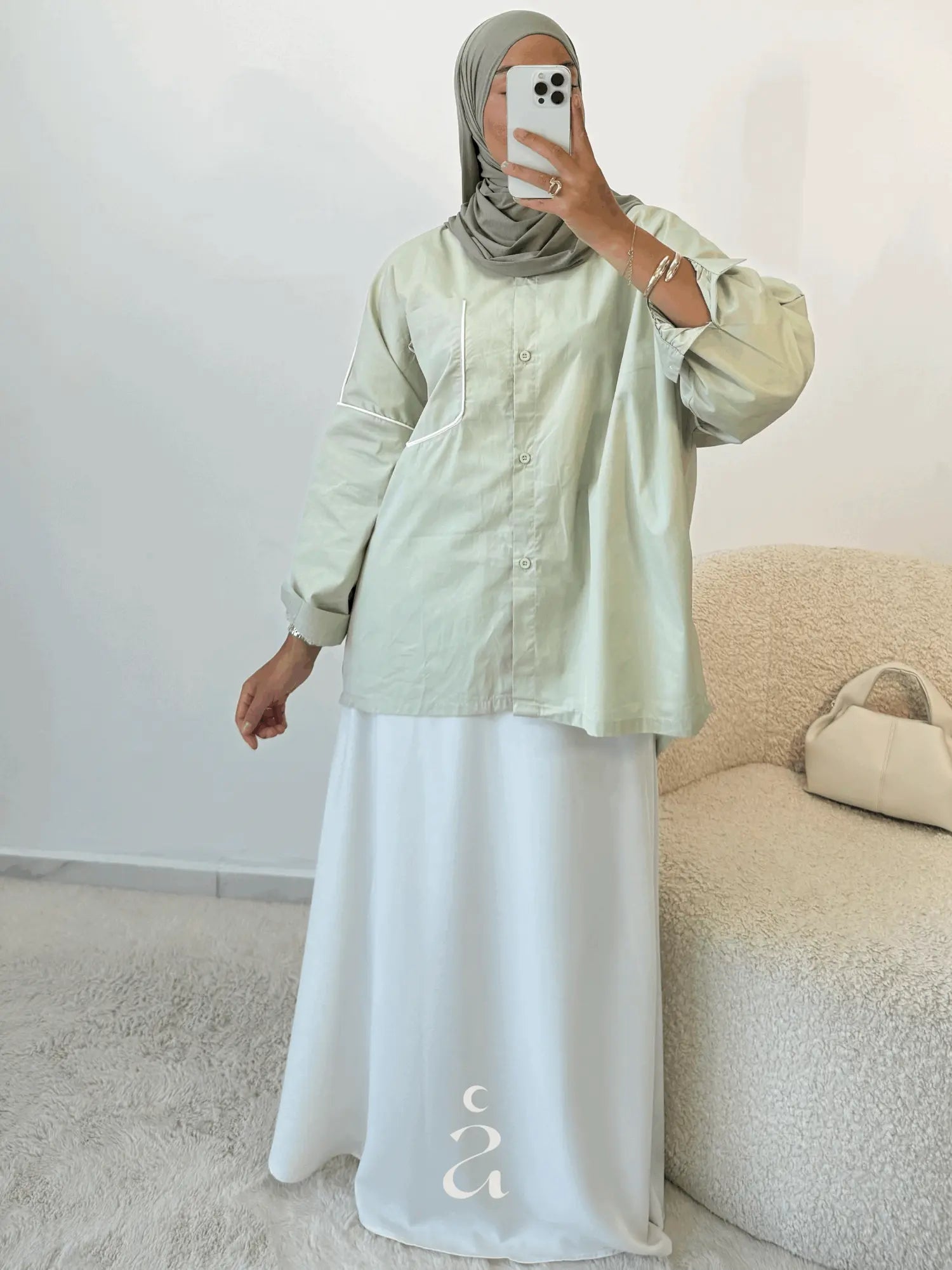 JUPE SATINÉ PREMIUM Alniya Paris