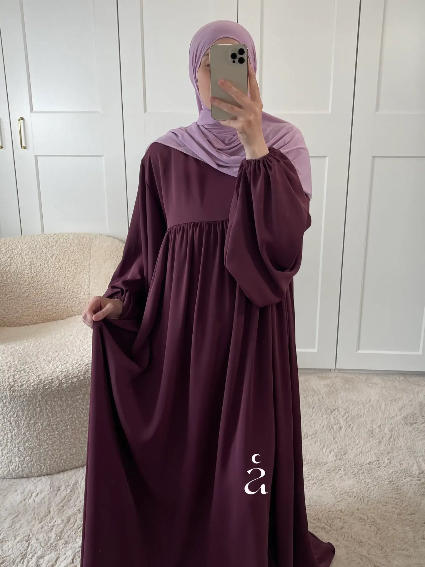 ABAYA ESMA SOIE DE MEDINE Alniya Paris