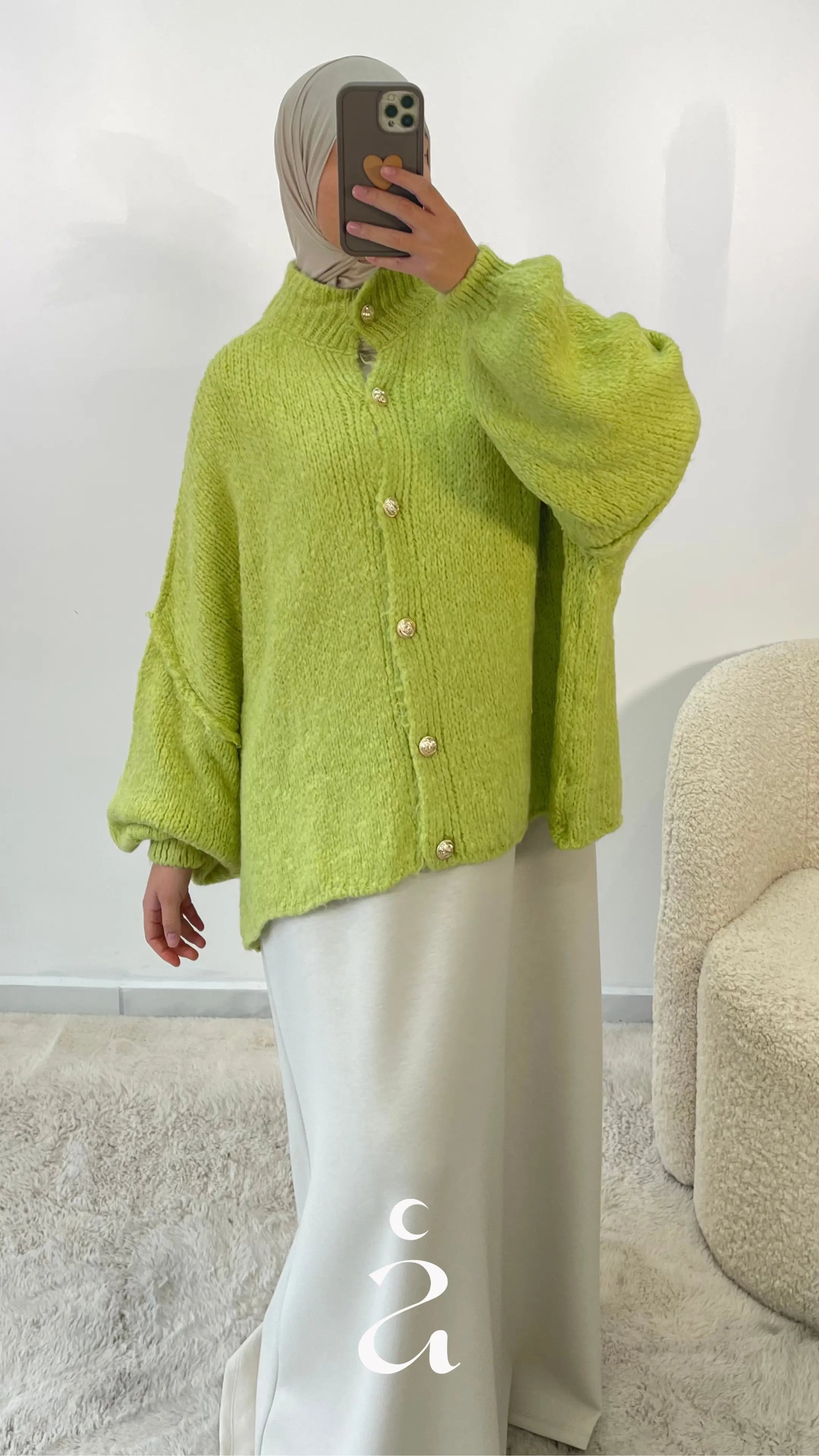 BOUTONNIÈRE OVERSIZE Pistache