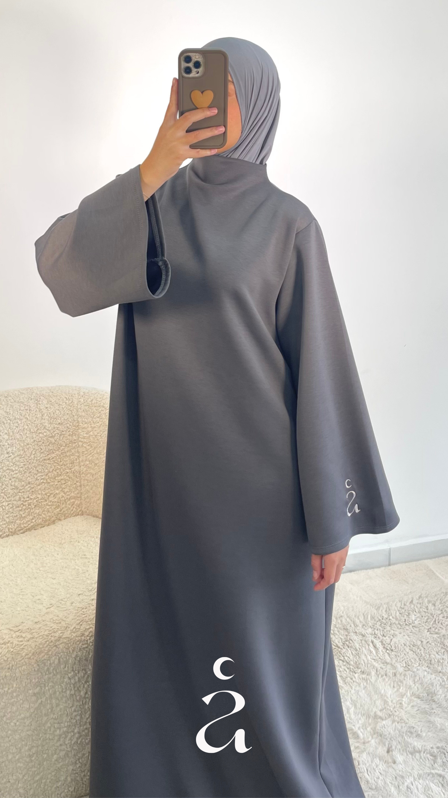 Robe Jogging Coton Mariya - Alniya Gris / Taille 3