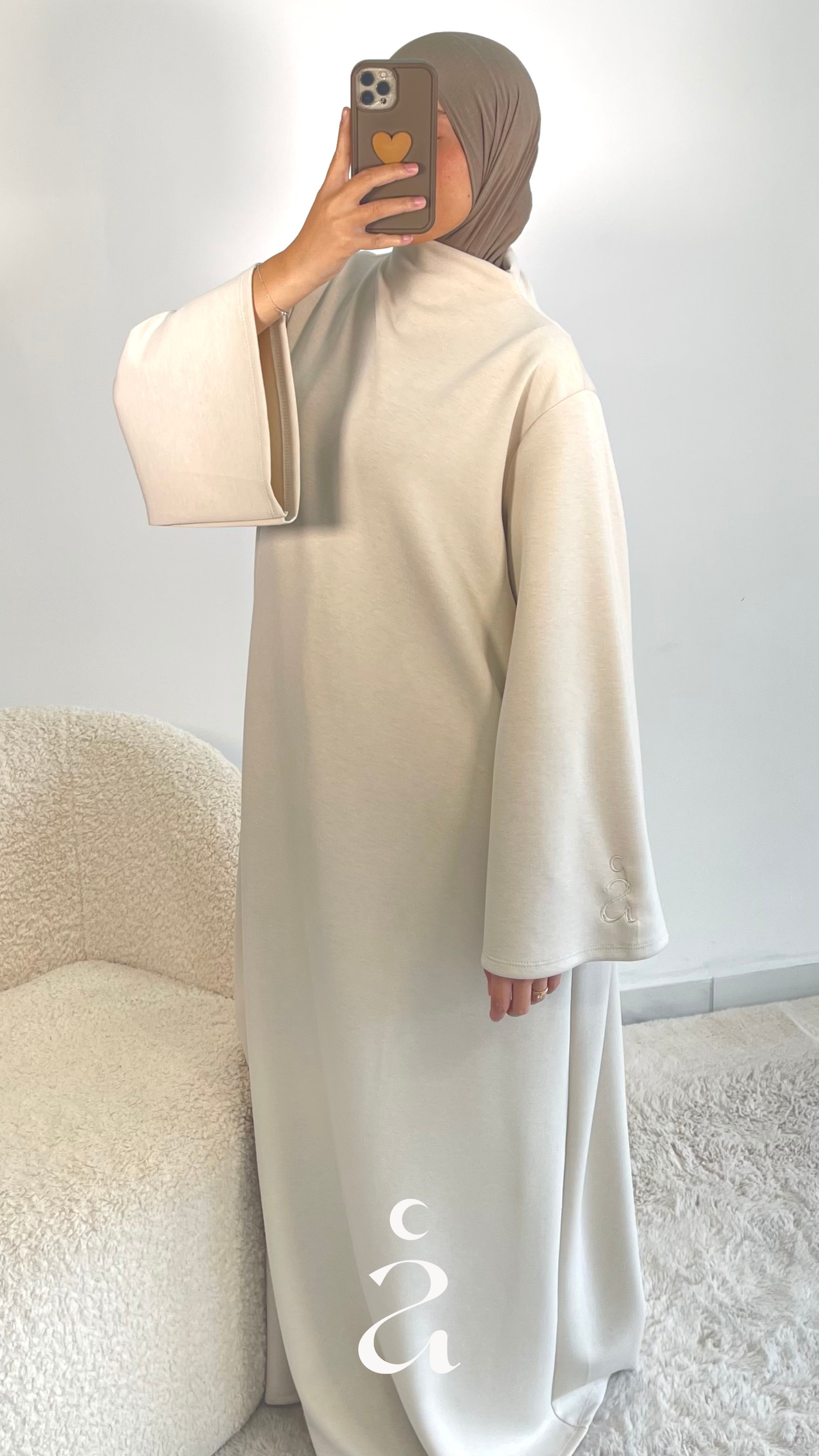 Robe Jogging Coton Mariya - Alniya Beige / Taille 3