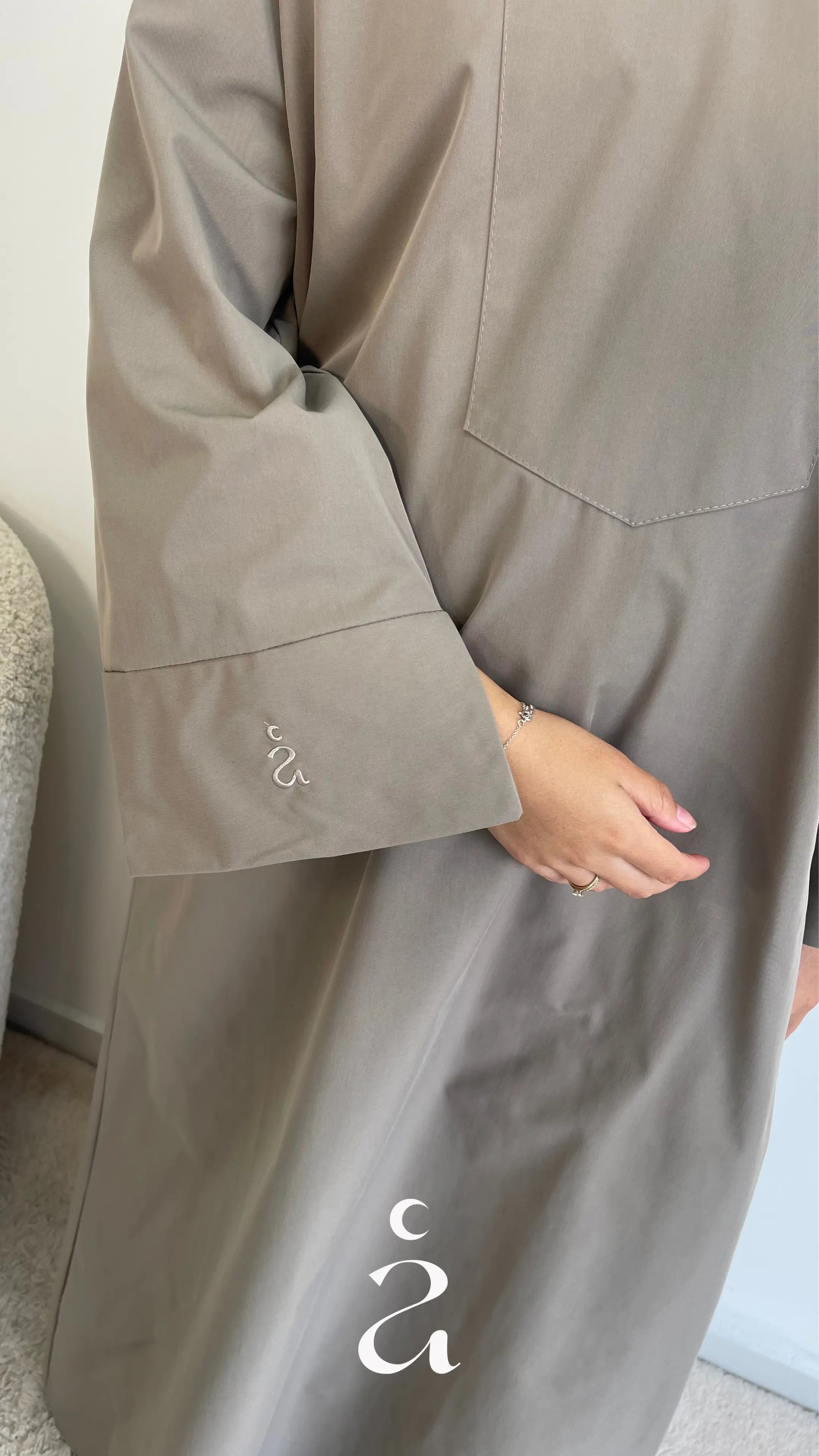 Abaya Col Chemise Safa - Alniya