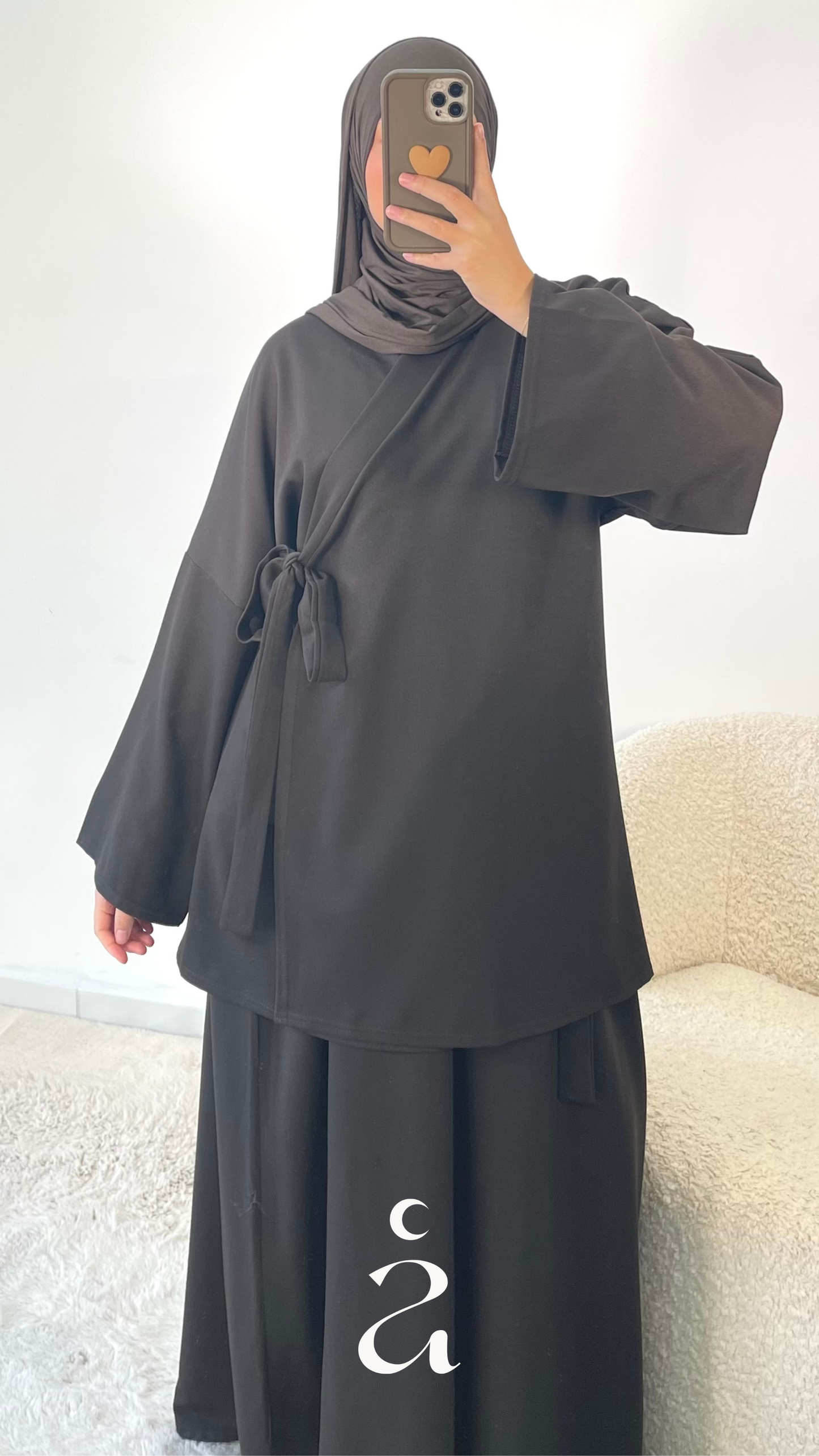 Ensemble Kimono Wrap & Jupe - Nejma